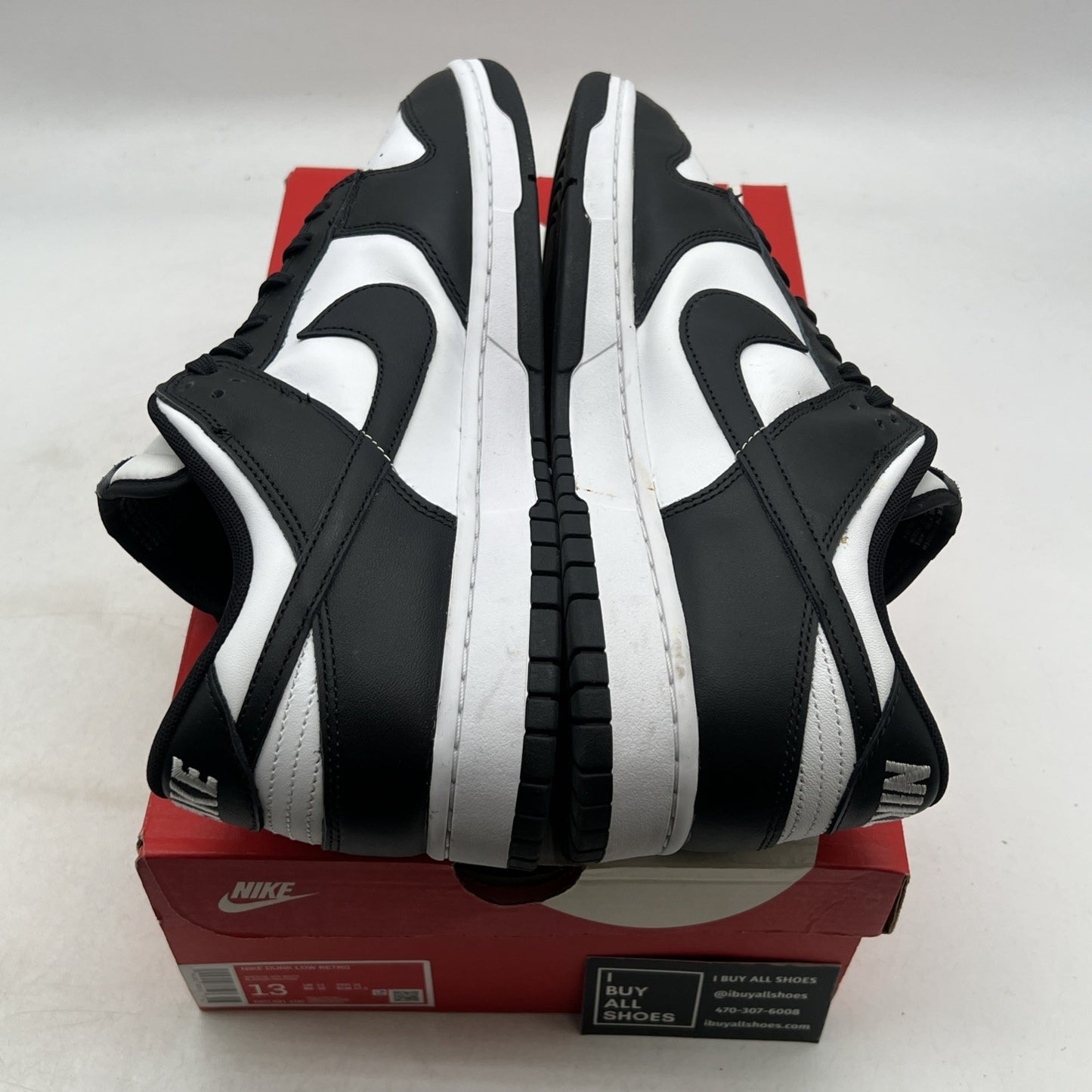 Size 13 - Nike Dunk Low Black White (DD1391-100)