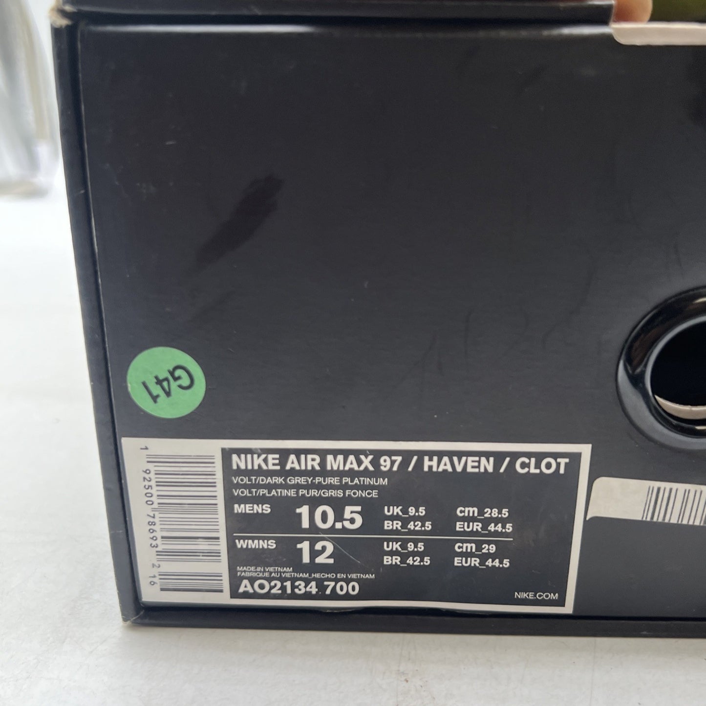 Size 10.5 - Nike CLOT x Air Max 97 Haven Volt (AO2134-700)