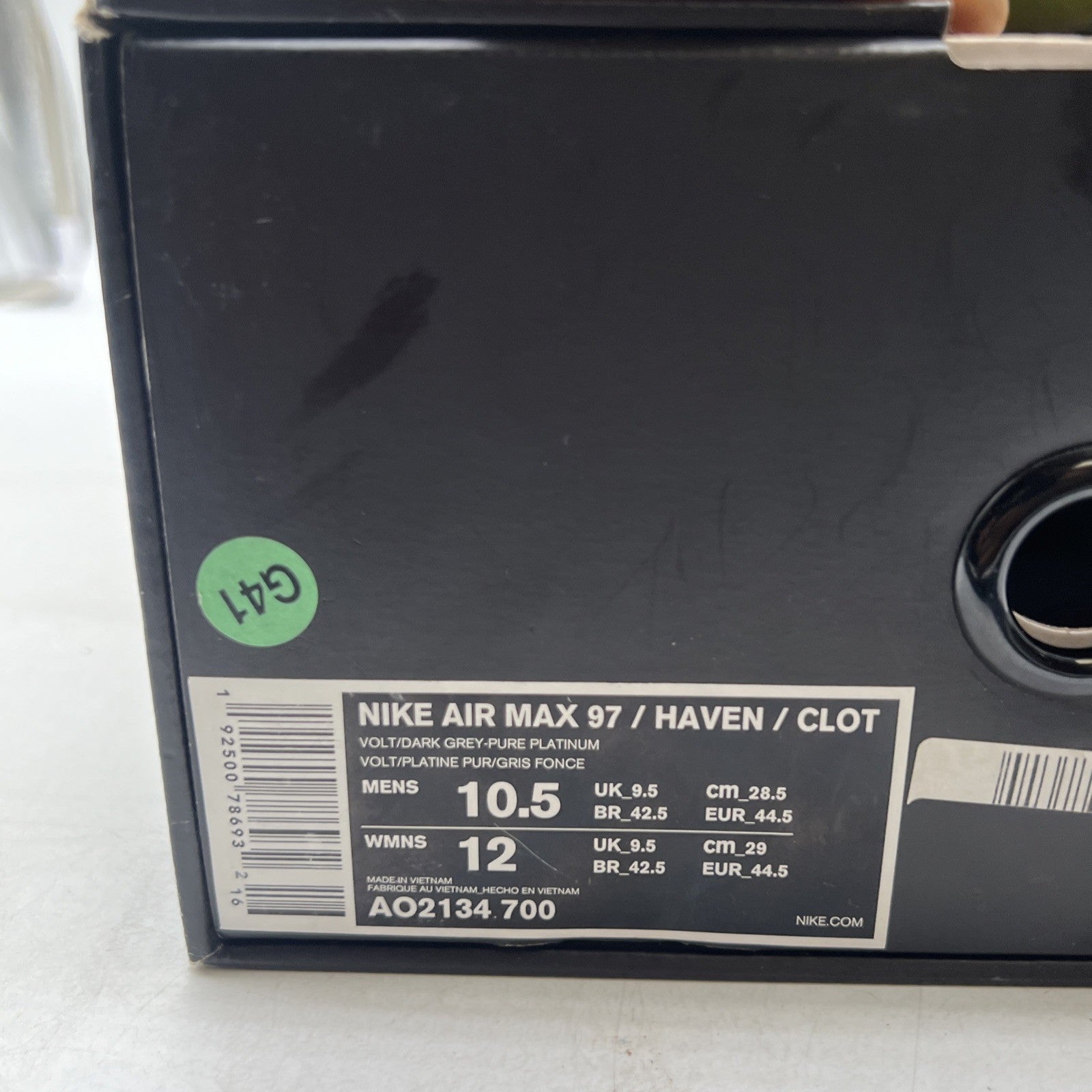 Size 10.5 - Nike CLOT x Air Max 97 Haven Volt (AO2134-700)