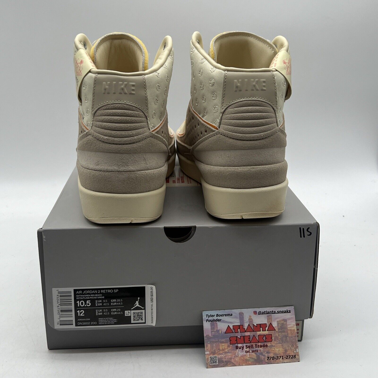 Size 10.5 - Union LA x Air Jordan 2 Retro SP Rattan Leather Suede (DN3802-200)