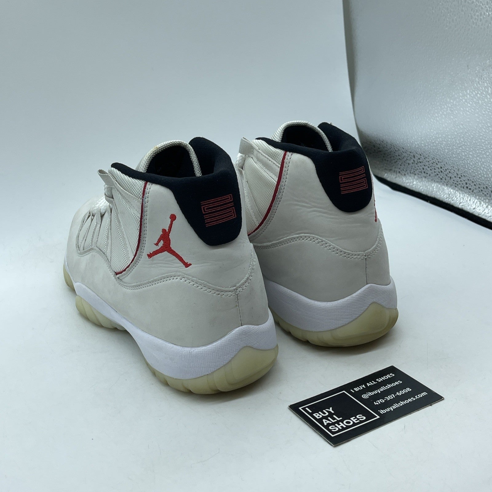 Size 11 - Air Jordan 11 Retro Platinum Tint Red Suede (378037-016)