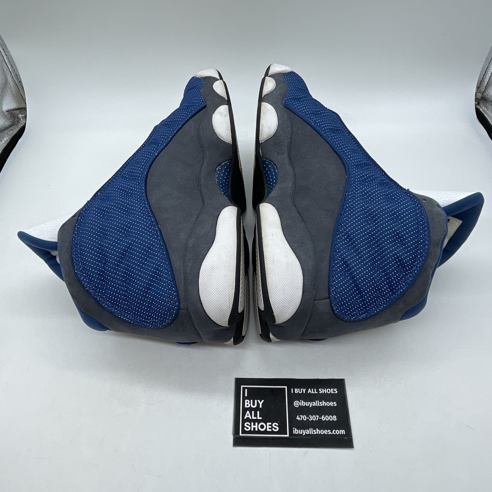 Size 9 - Air Jordan 13 Retro 2010 Flint Blue Grey White Suede (414571-401)