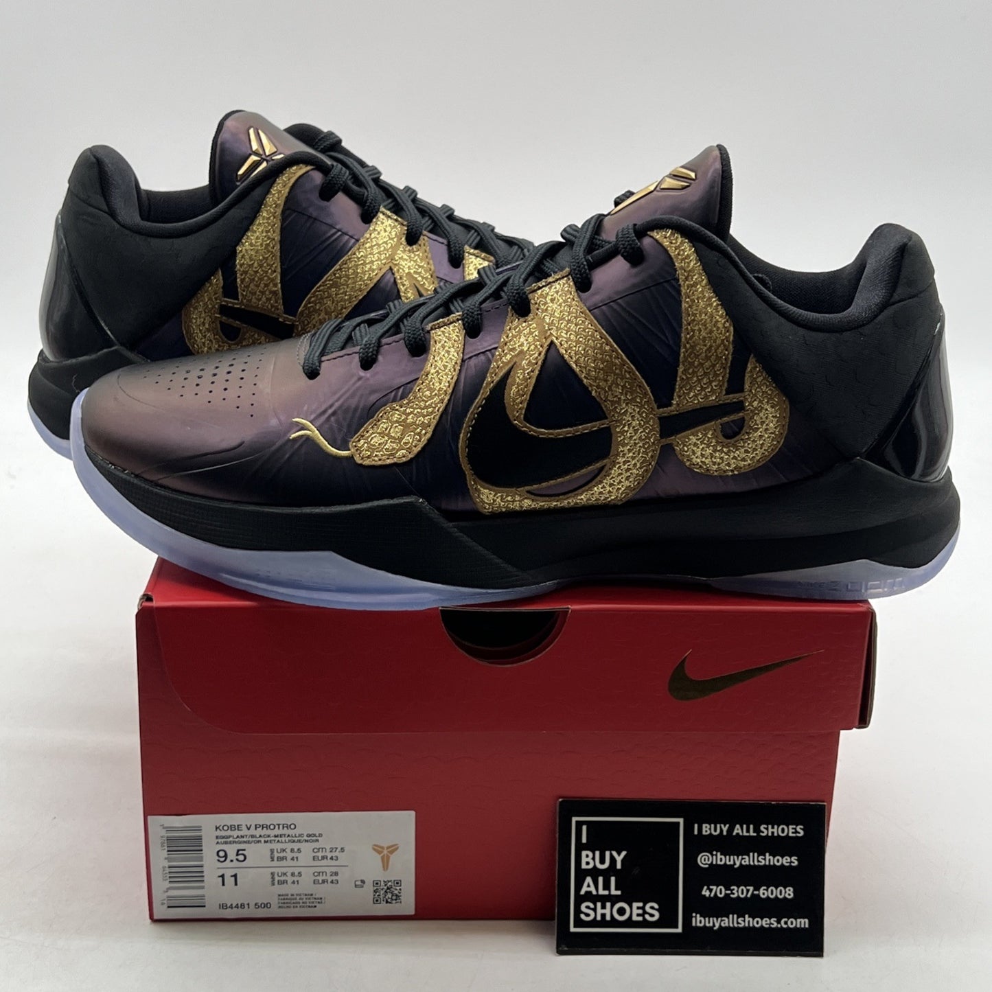 Size 9.5 - Nike Zoom Kobe 5 Protro Year of the Mamba - Eggplant (IB4481-500)