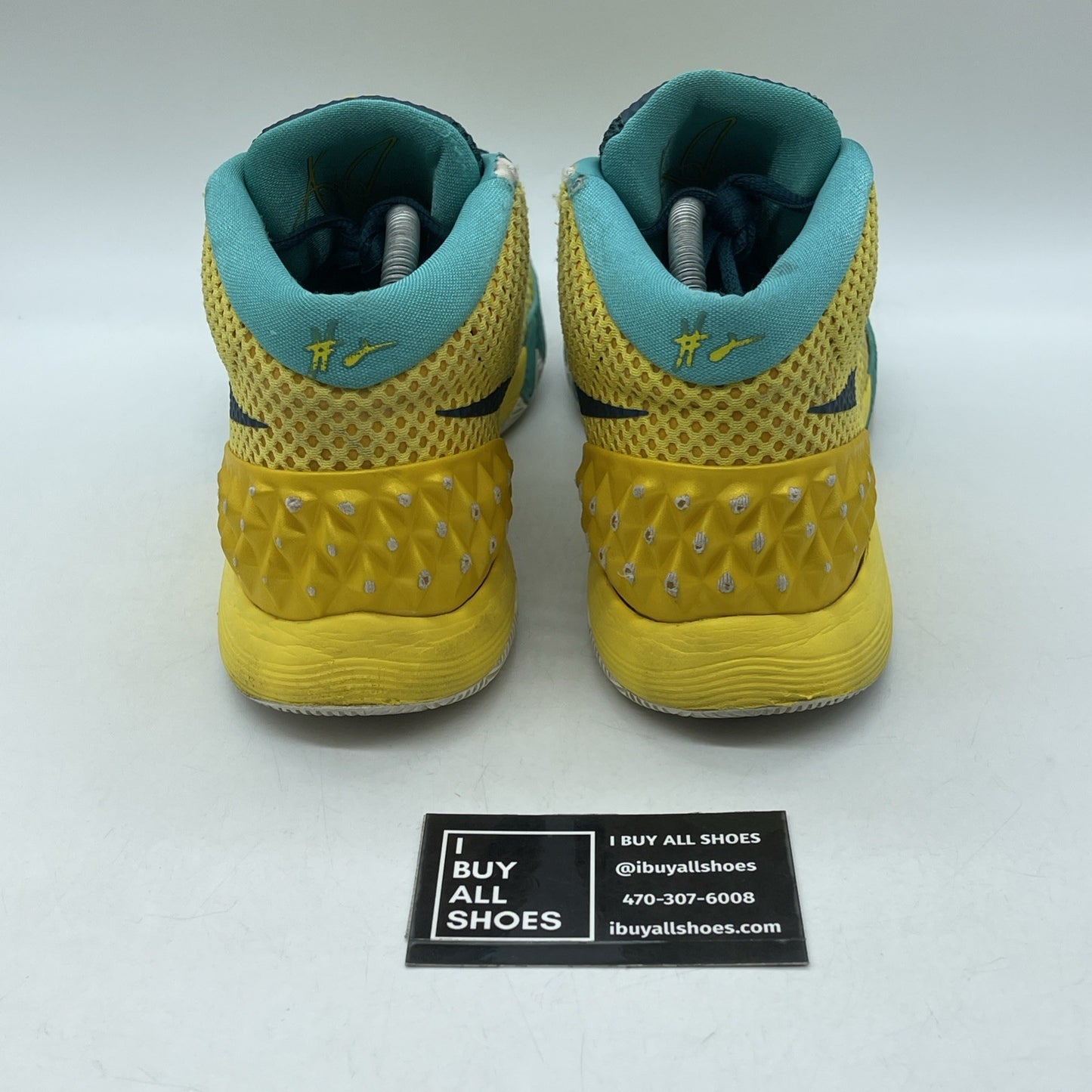 Size 11 - Nike Kyrie 1 Letterman Blue Yellow Suede Leather (705277-737)