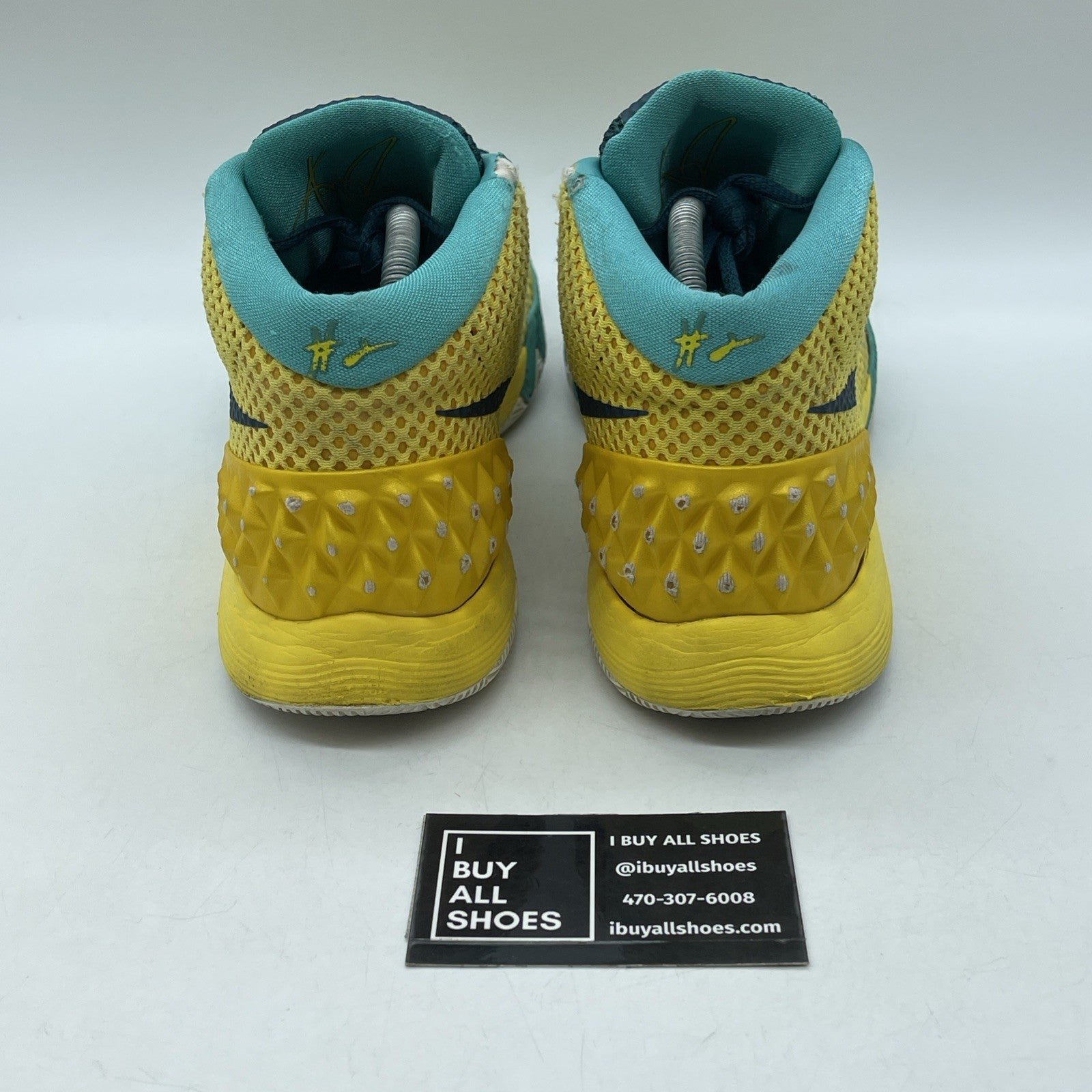 Size 11 - Nike Kyrie 1 Letterman Blue Yellow Suede Leather (705277-737)