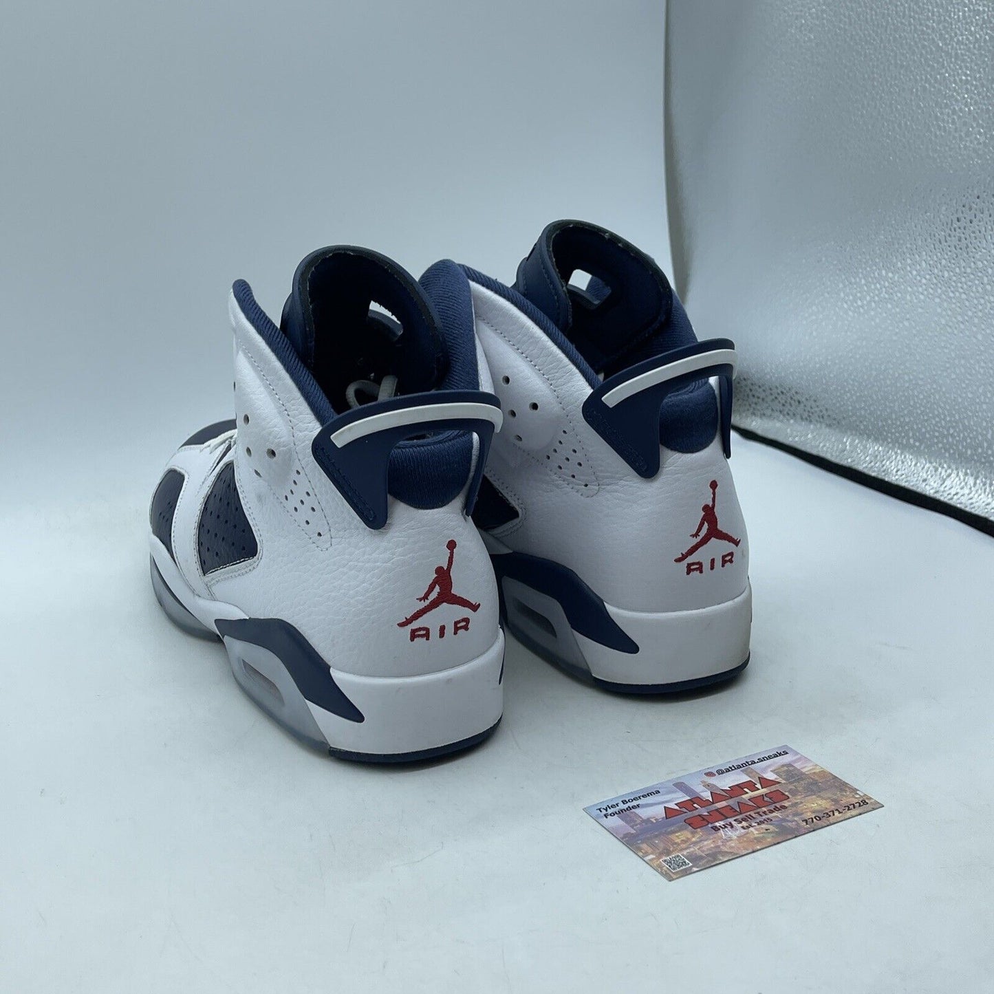 Size 10 - Air Jordan 6 Retro 2024 Olympic Blue White Leather (CT8529-164)