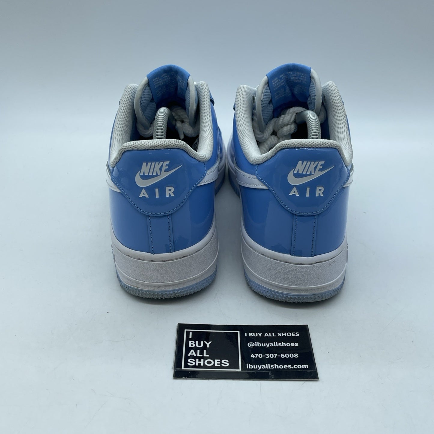 Size 9.5 - Nike Air Force 1 '07 LV8 Psychic Blue Patent Blue White (HV9405-400)