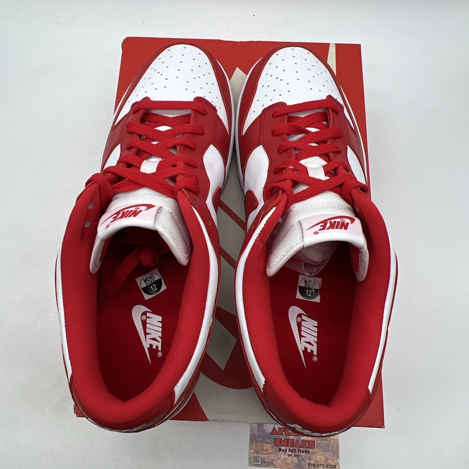 Size 12 - Nike Dunk Retro SP Low St. John's Red White Leather (CU1727-100)