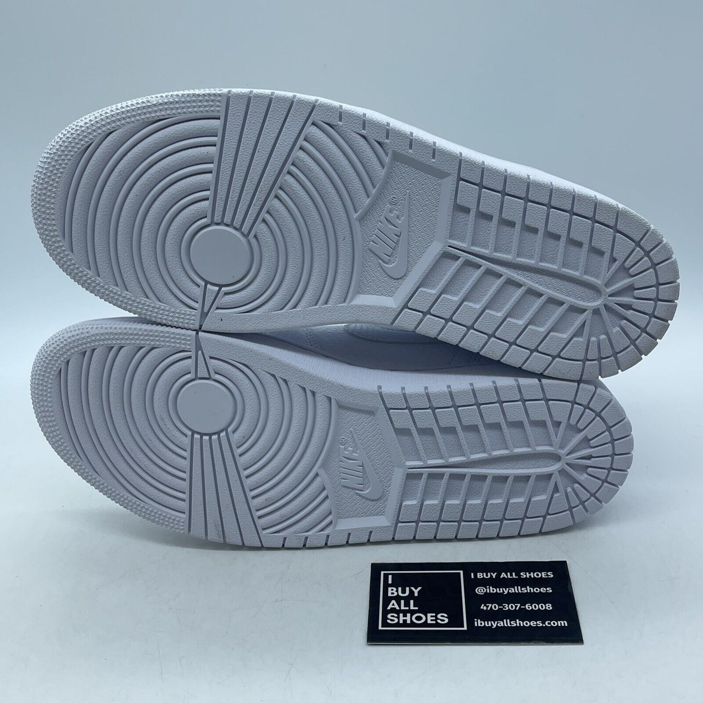 Size 9.5W - Air Jordan 1 Mid White Snakeskin Leather (BQ6472-110)