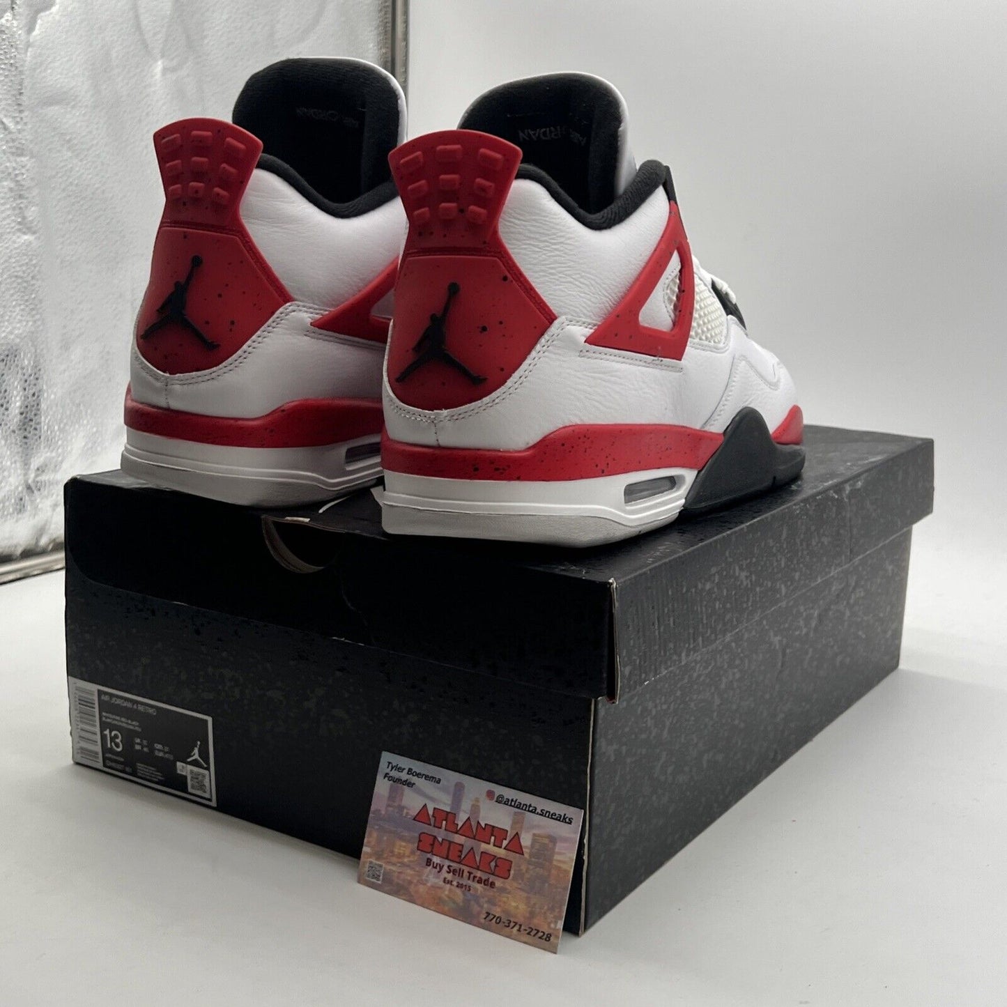 Size 13 - Air Jordan 4 Retro Mid Red Cement (DH6927-161)
