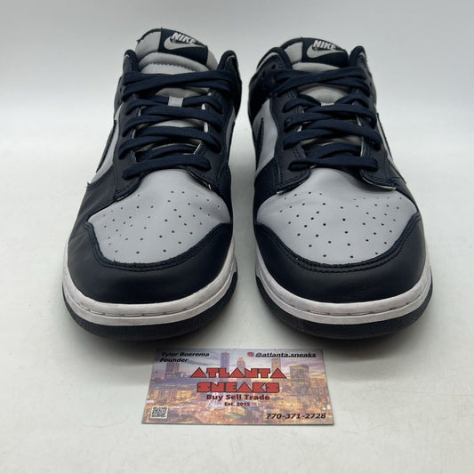 Size 12 - Nike Dunk Low Georgetown Navy Grey Leather (DD1391-003)