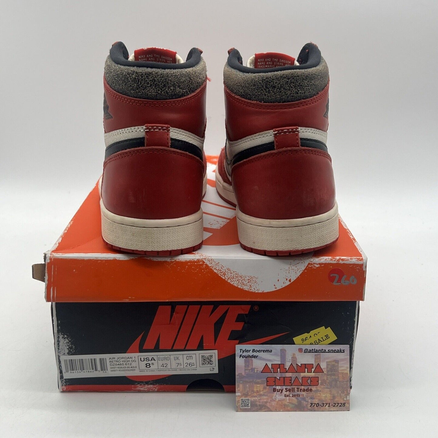 Size 8.5 - Jordan 1 Retro High OG Chicago Reimagined Lost & Found (DZ5485-612)