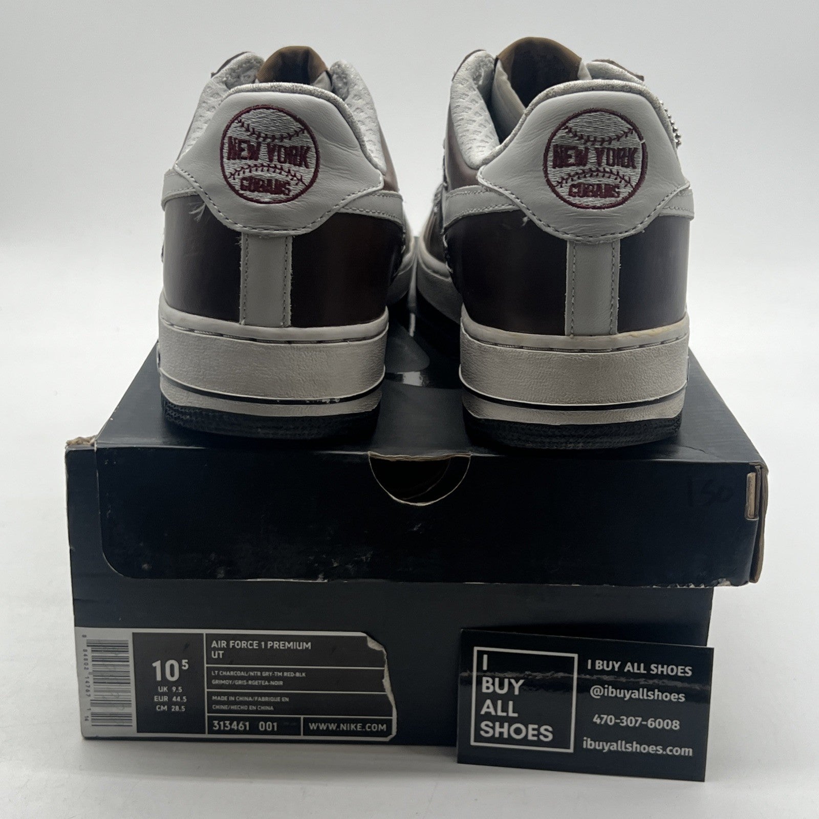 Size 10.5 - Nike Air Force 1 Premium Ut Baseball Pack Ny Cubans (313461-001)