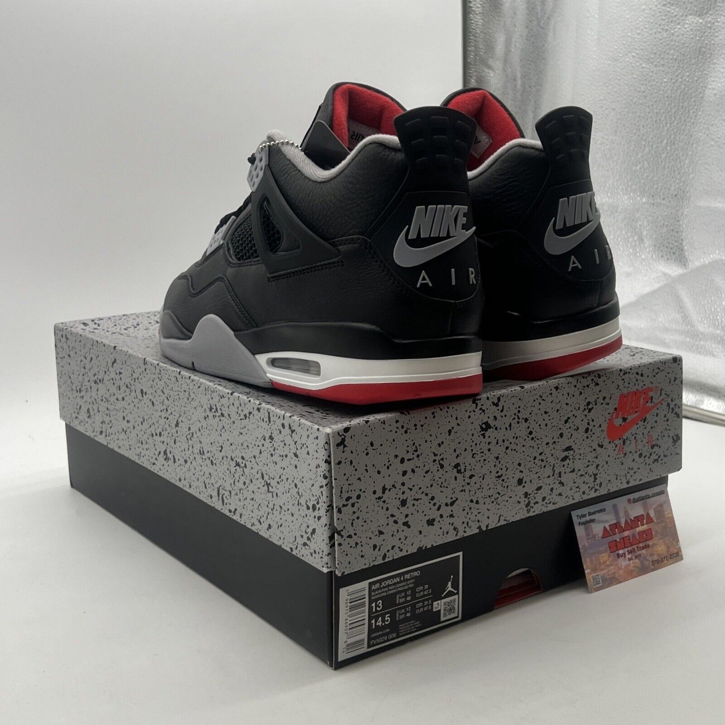 Size 13 - Air Jordan 4 Retro Bred Reimagined (FV5029-006)