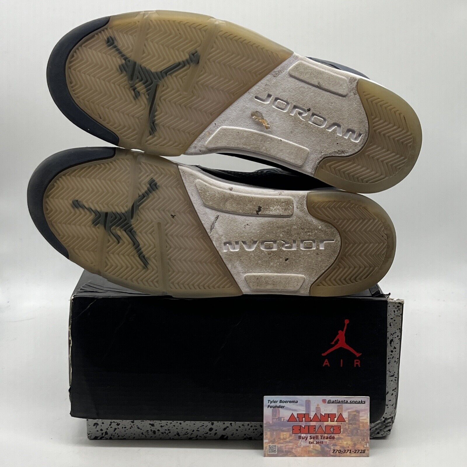 Size 11.5 - Air Jordan 5 Retro Bronze Navy White (136027-416)