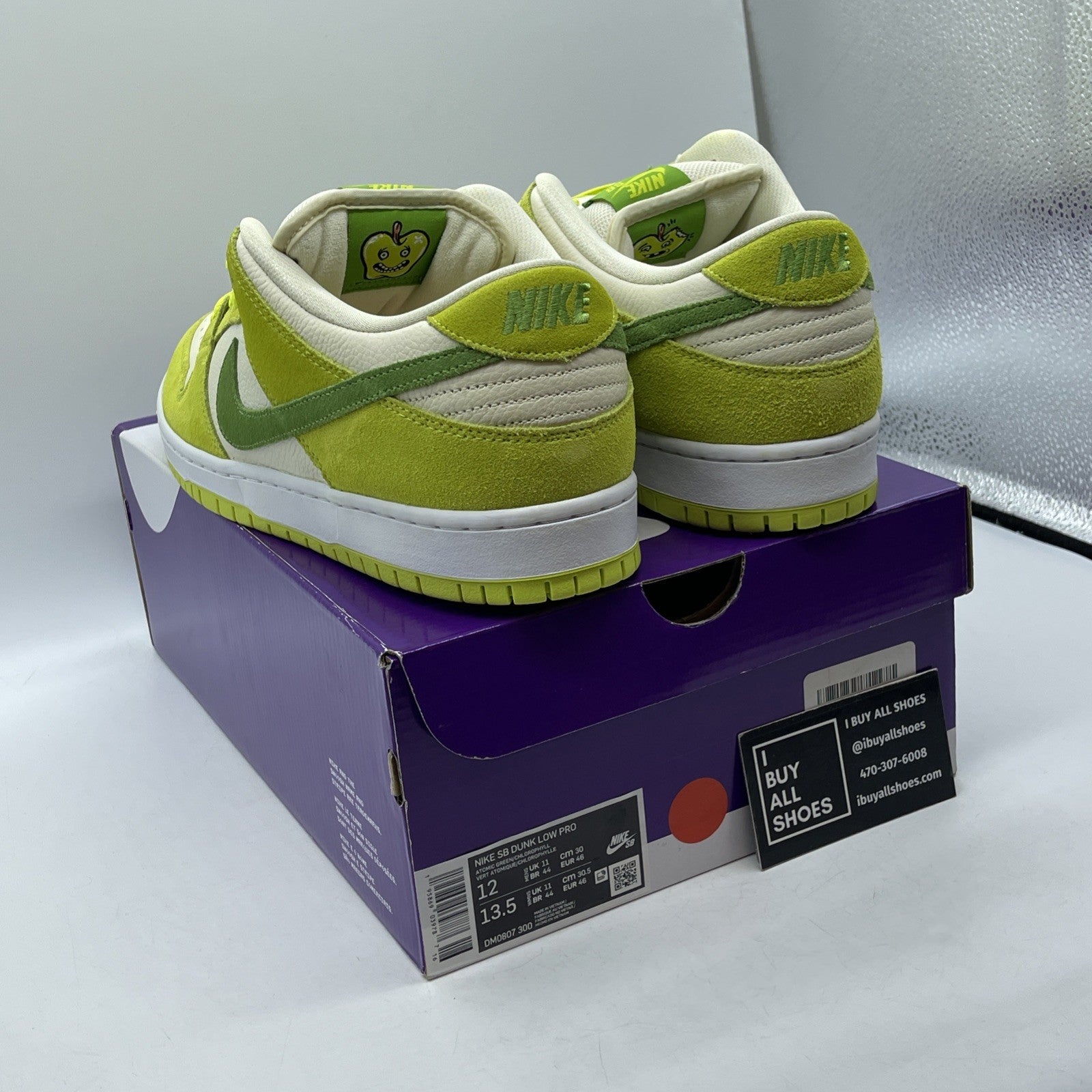 Size 12 - Nike Dunk Pro SB Low Fruity Pack Green Apple Suede (DM0807-300)