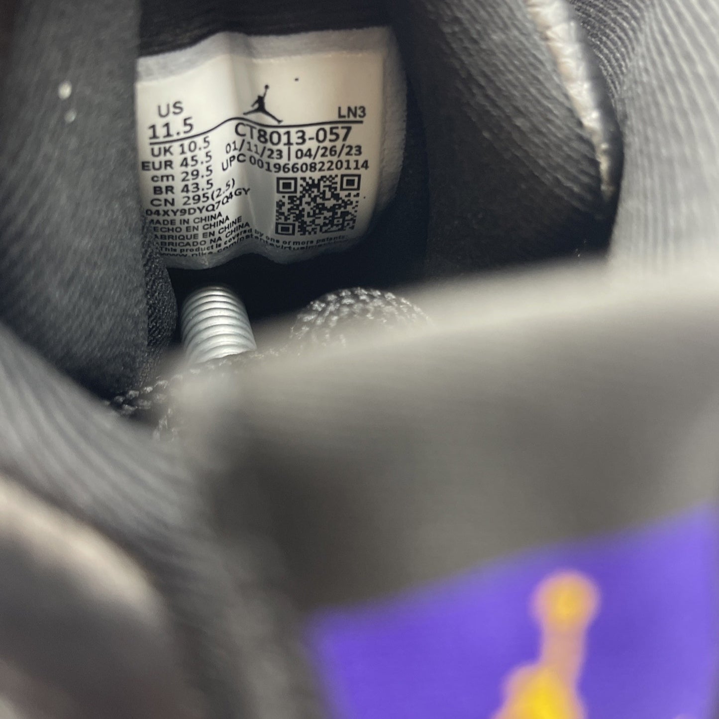 Size 11.5 - Jordan 12 Retro Mid Field Purple Black Leather (CT8013-057)