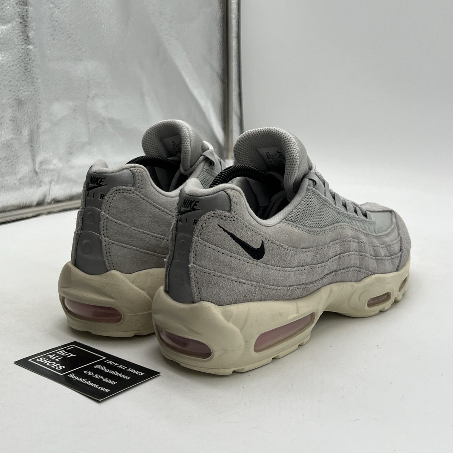 Size 9.5 - Nike Air Max 95 Grey Fog Pink Foam (DX2670-001)