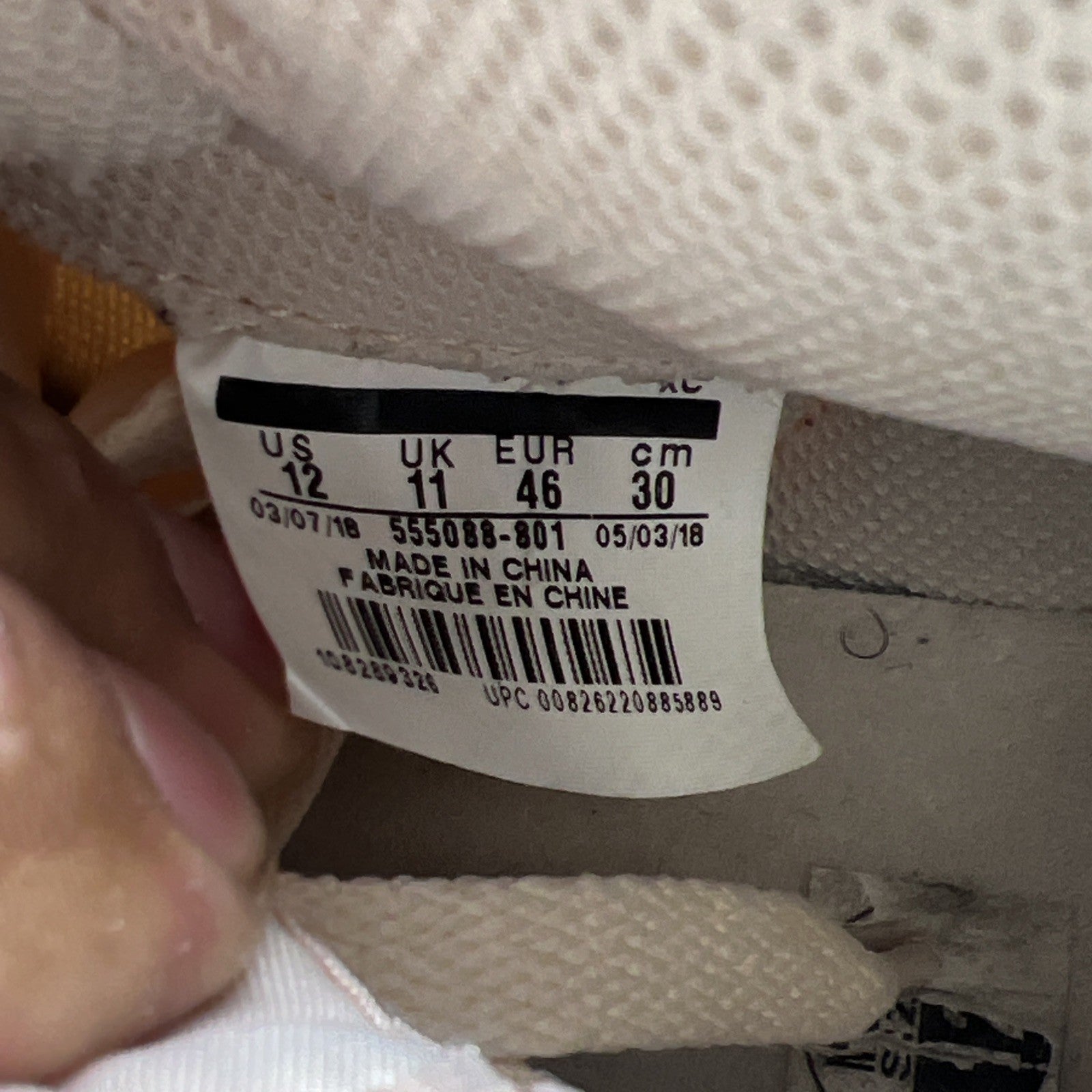 Size 12 - Air Jordan 1 Retro OG High Guava Ice (555088-801)