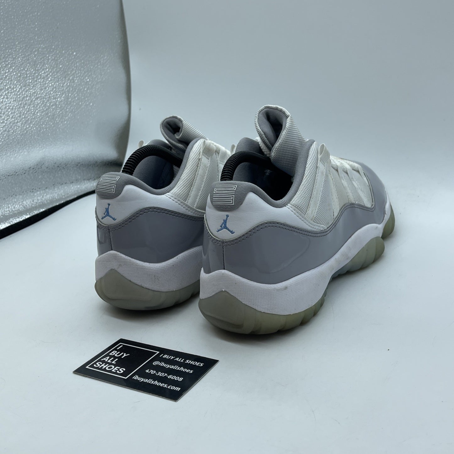 Size 9.5 - Air Jordan 11 Retro Low Cement Grey White Leather (AV2187-140)