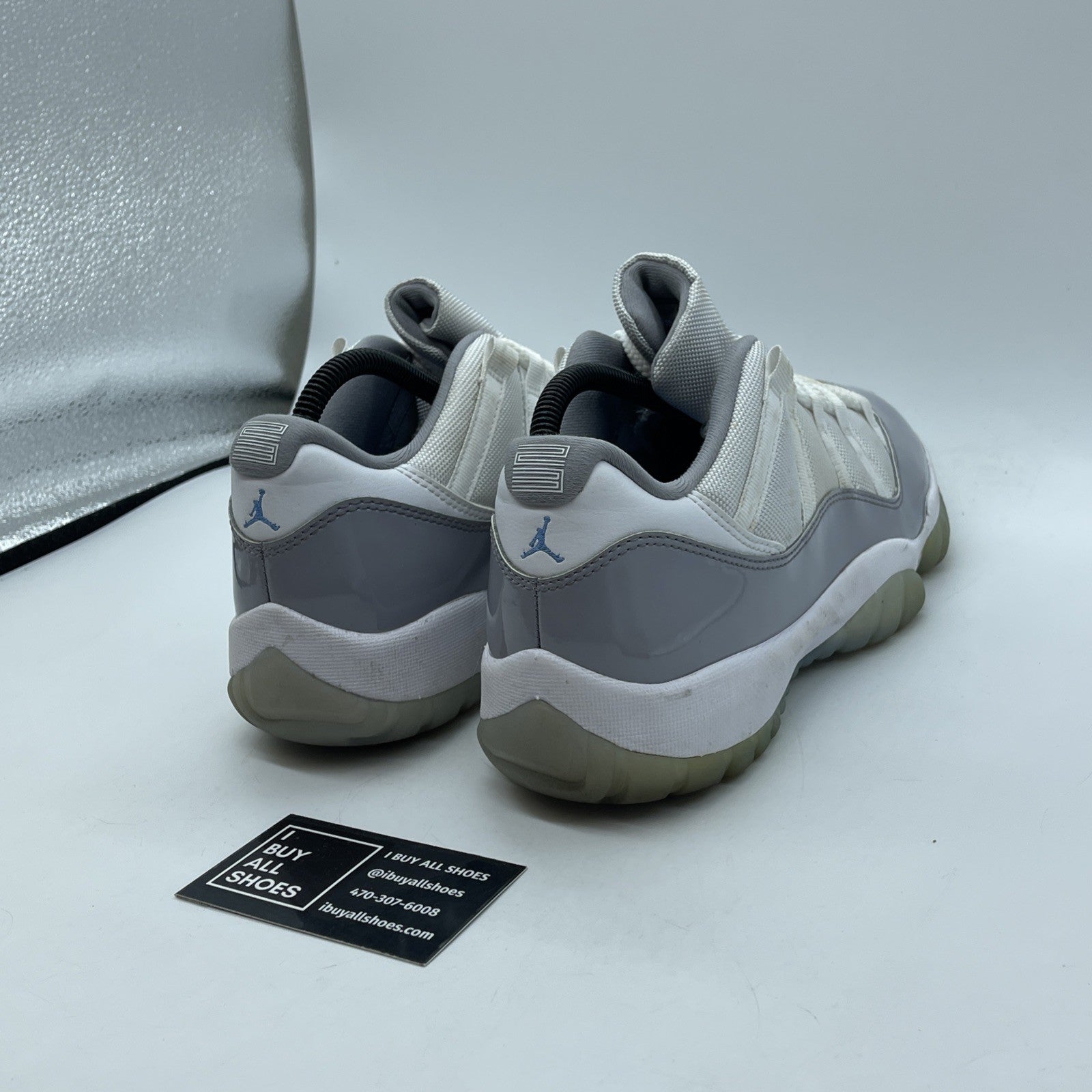 Size 9.5 - Air Jordan 11 Retro Low Cement Grey White Leather (AV2187-140)