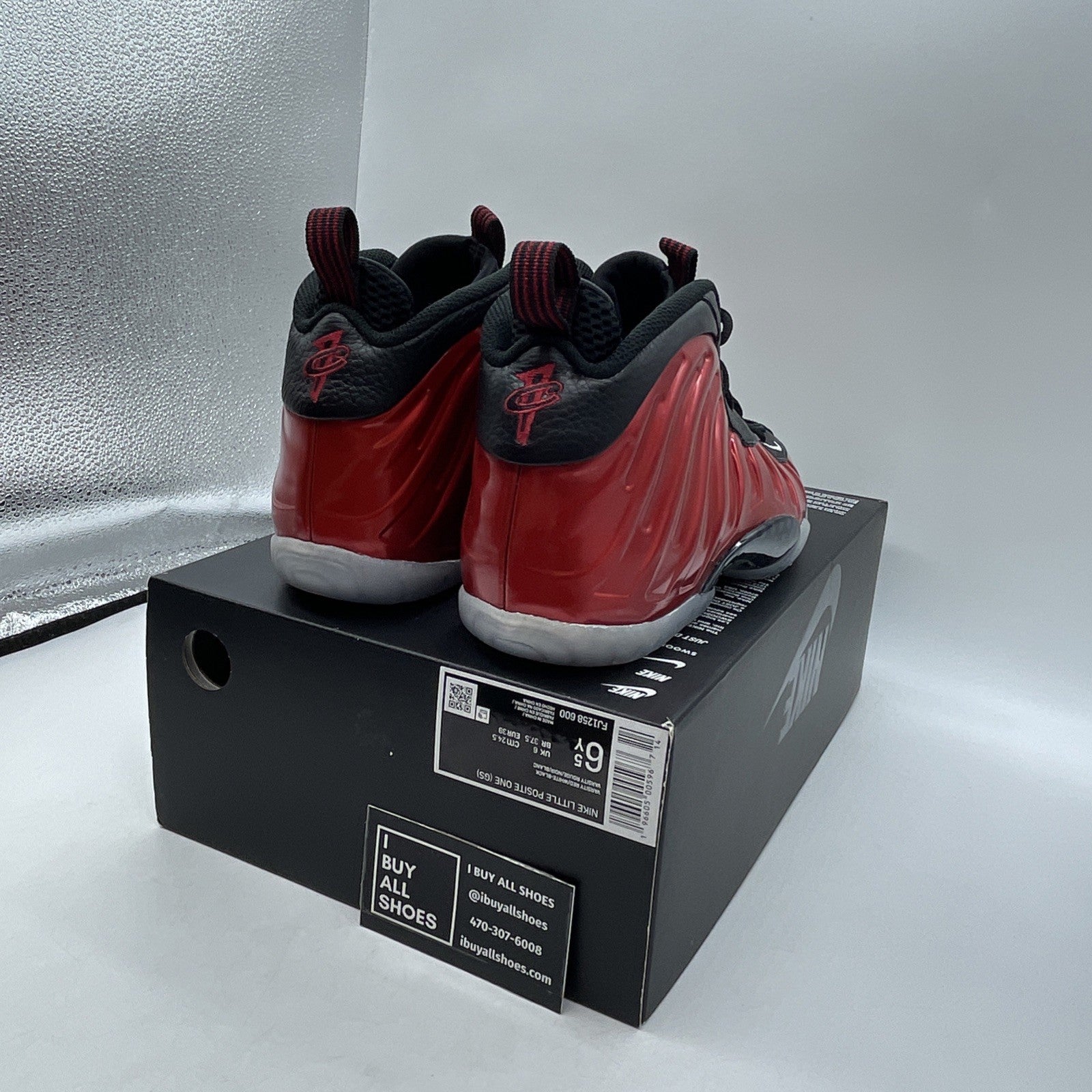 Size 6.5 (GS) - Nike Little Posite One 2023 Mid Metallic Red (FJ1258-600)