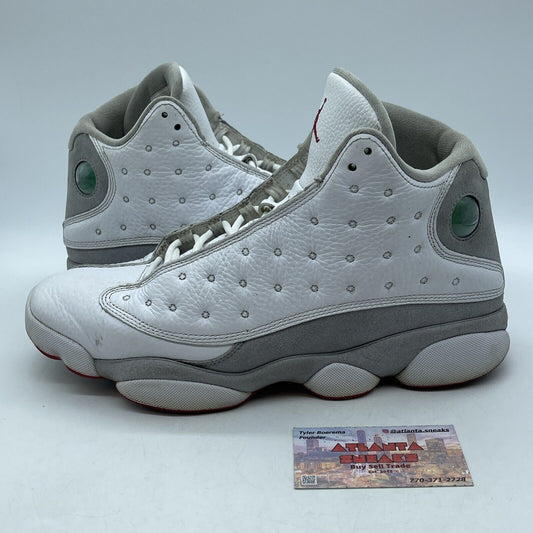 Size 11 - Air Jordan 13 Retro White Wolf Grey Suede Leather (414571-160)