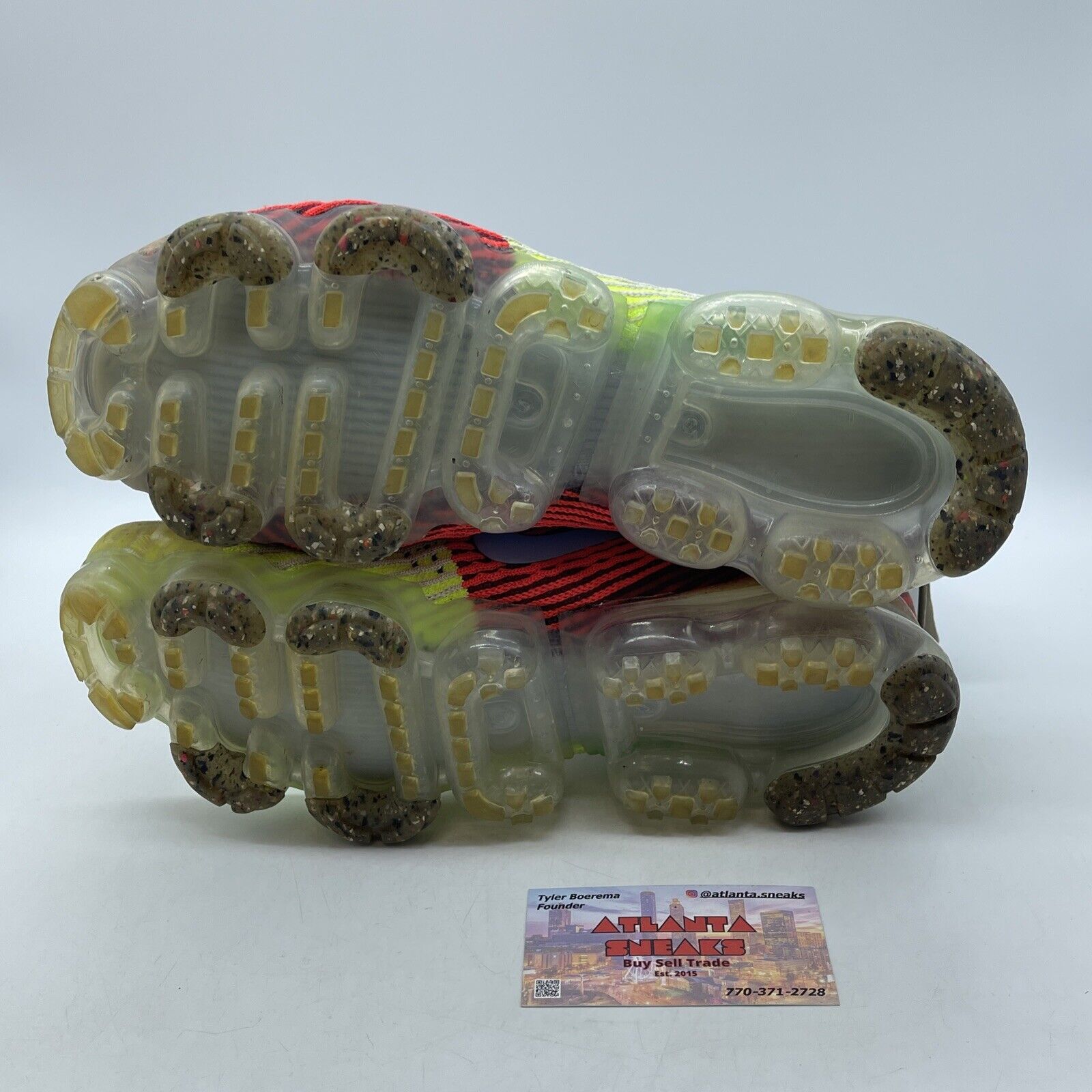 Size 10 - Nike Air VaporMax Flyknit 3 Exeter Edition Blue Red Suede (DH1307-200)