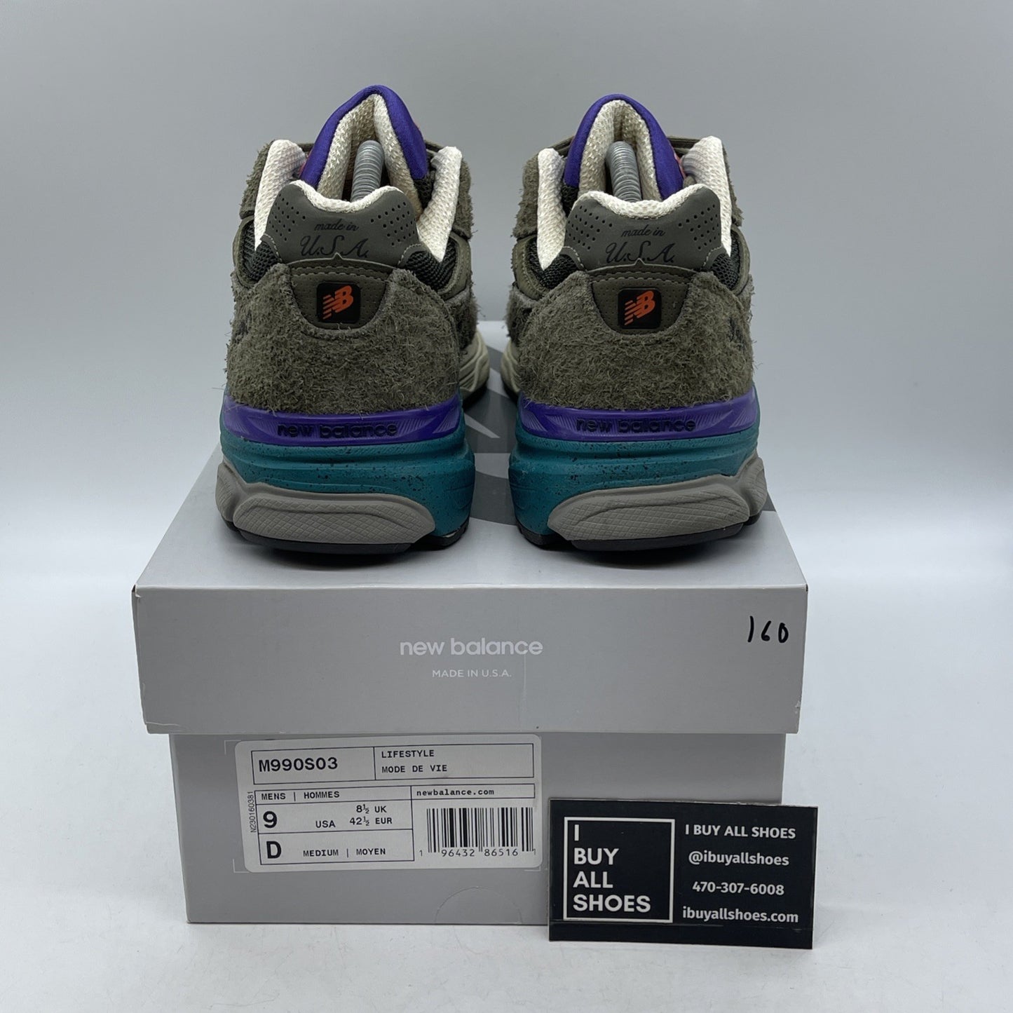 Size 9 - New Balance YCMC x 990v3 Made in USA Trailblazers Suede (M990S03)