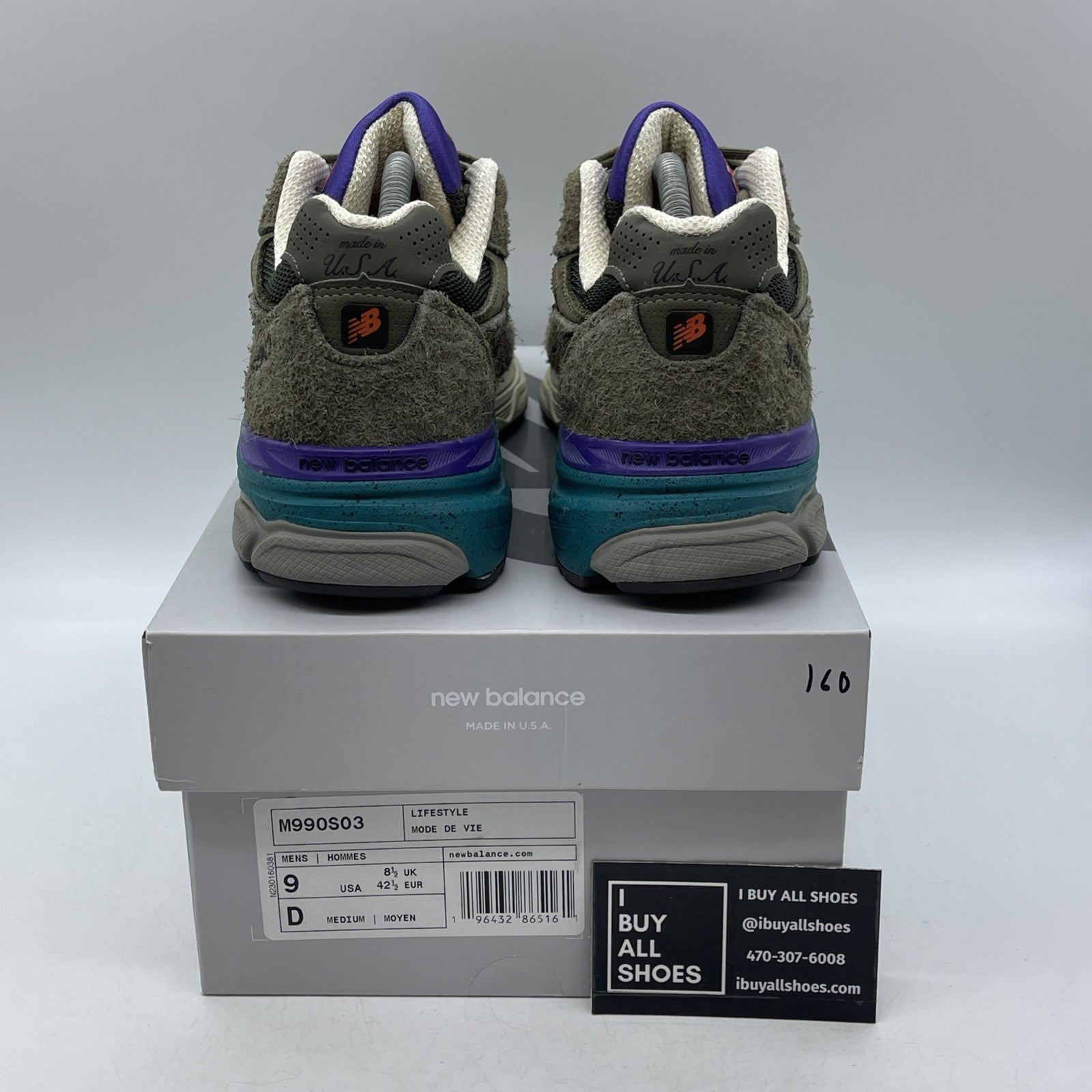 Size 9 - New Balance YCMC x 990v3 Made in USA Trailblazers Suede (M990S03)