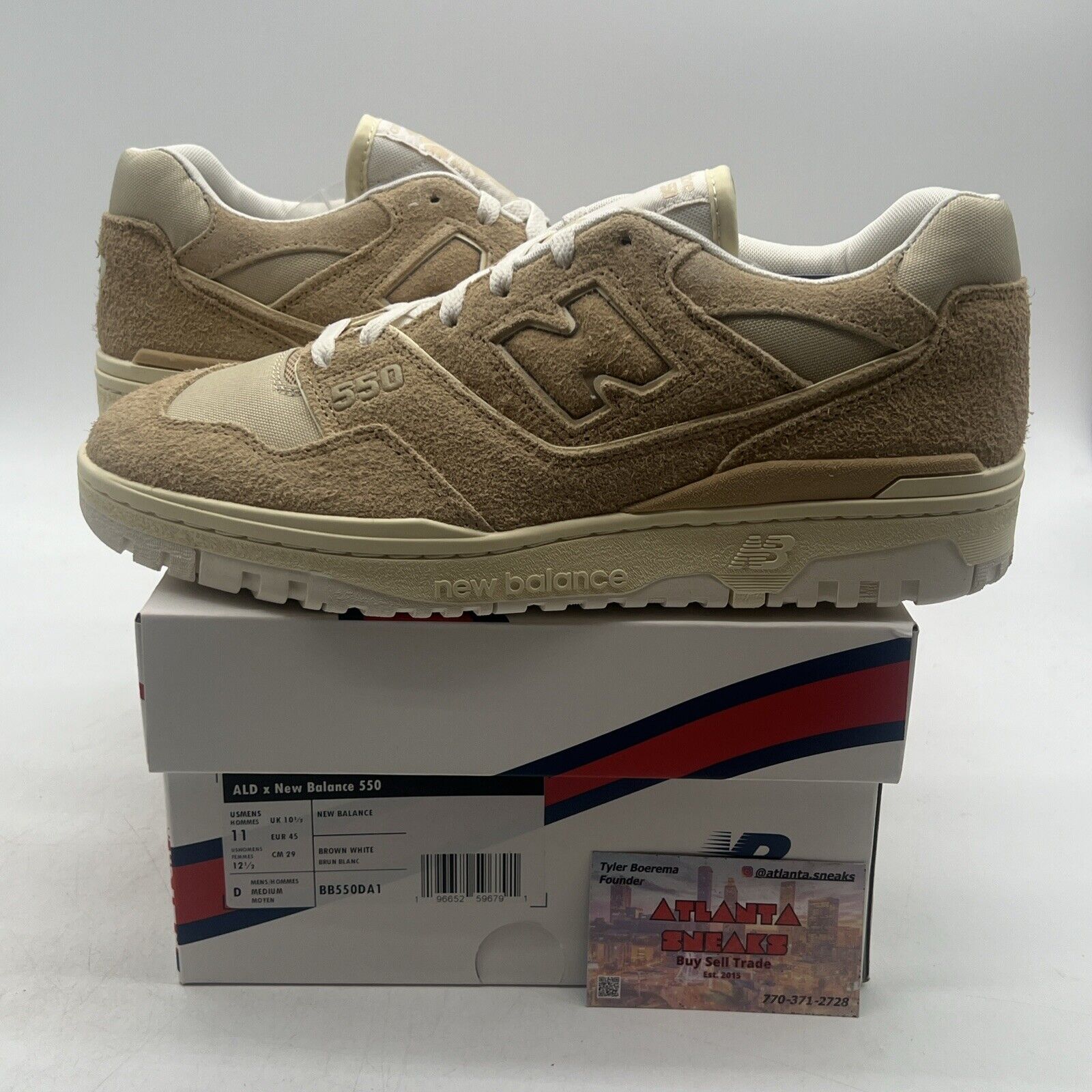 Size 11 - New Balance Aimé Leon Dore x 550 Warm Sand (BB550DA1)
