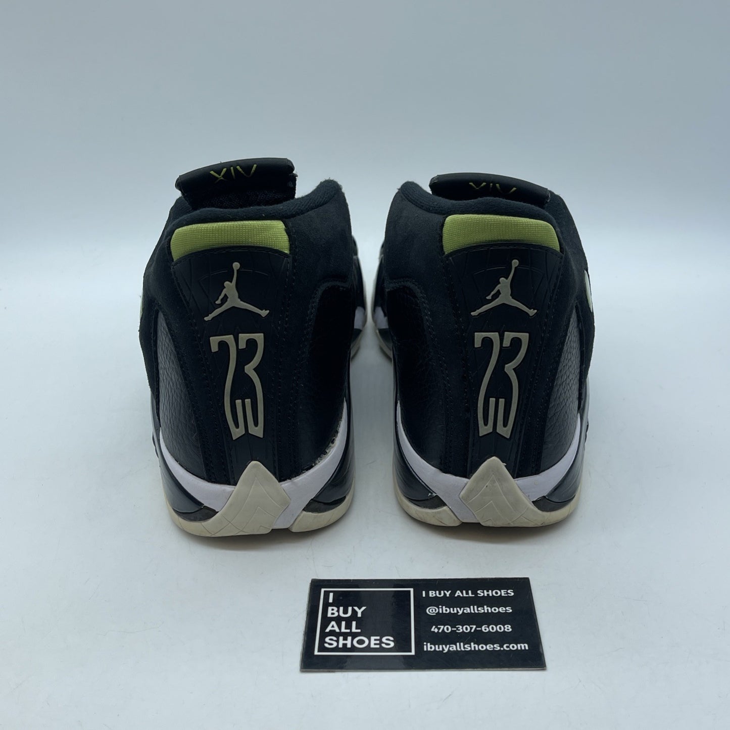 Size 8.5 - Air Jordan 14 Retro 2016 Indiglo Black Suede Leather (487471-005)