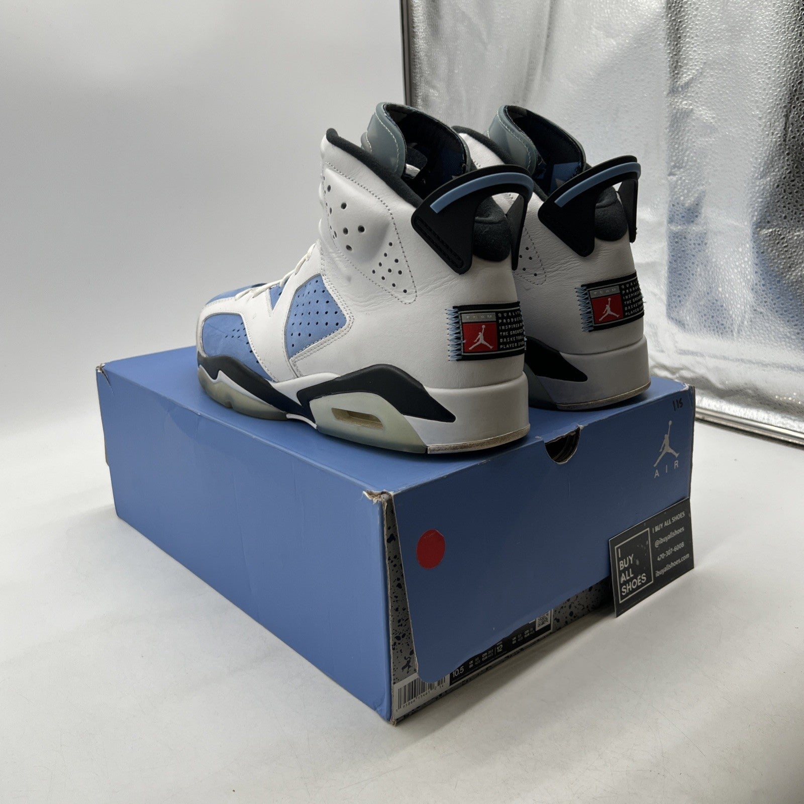 Size 10.5 - Air Jordan 6 Retro Mid UNC Home (CT8529-410)