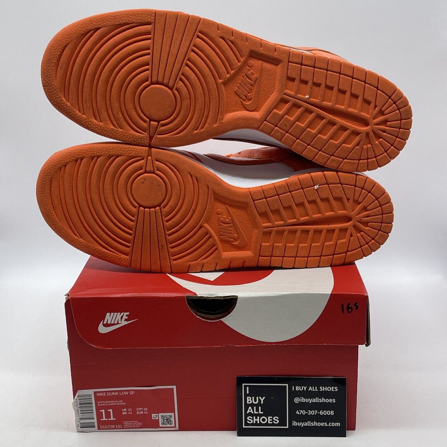 Size 11 - Nike Dunk Low Retro SP Syracuse Orange White Leather (CU1726-101)