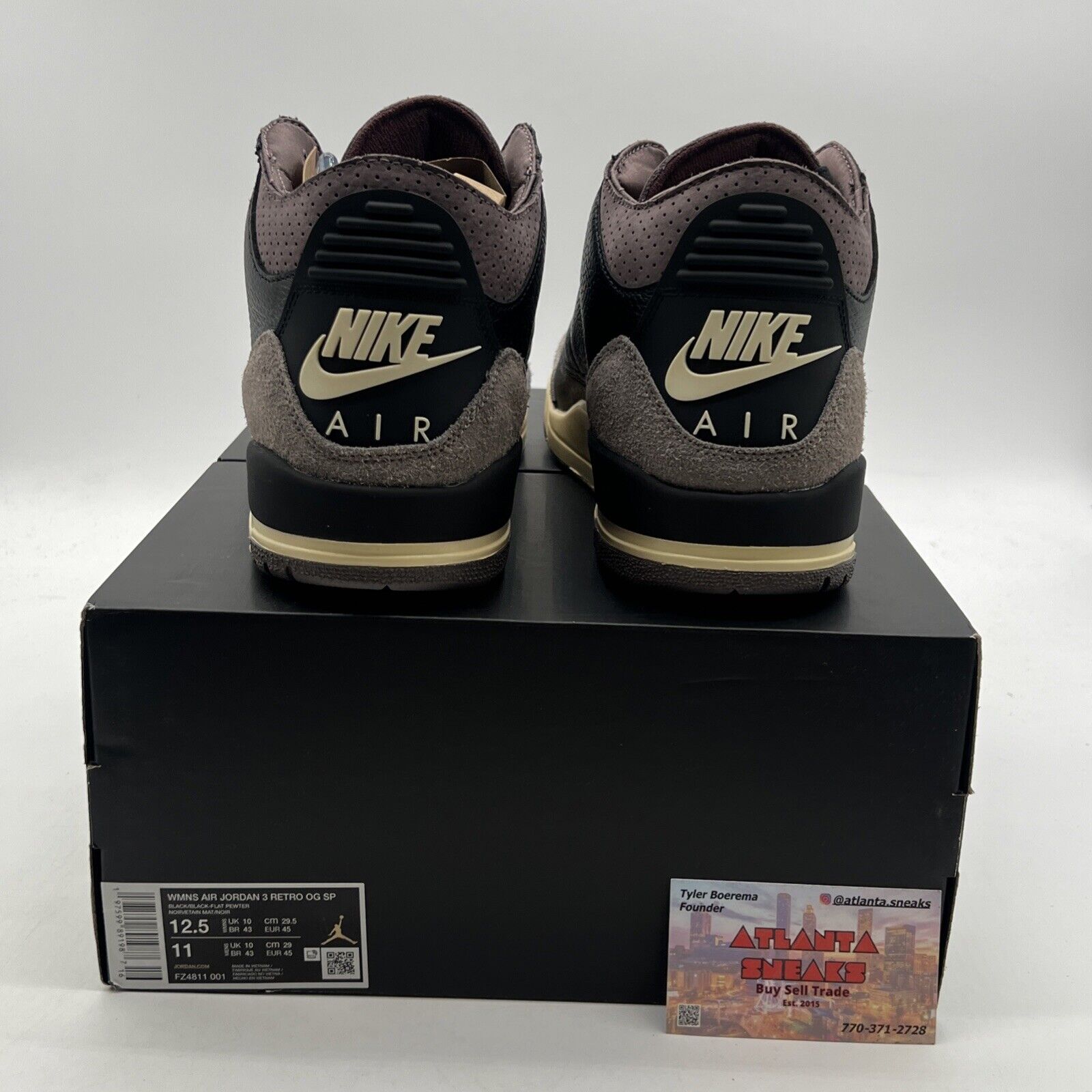 Size 12.5 - A Ma Maniére x Air Jordan 3 Retro While You Were Sleeping W