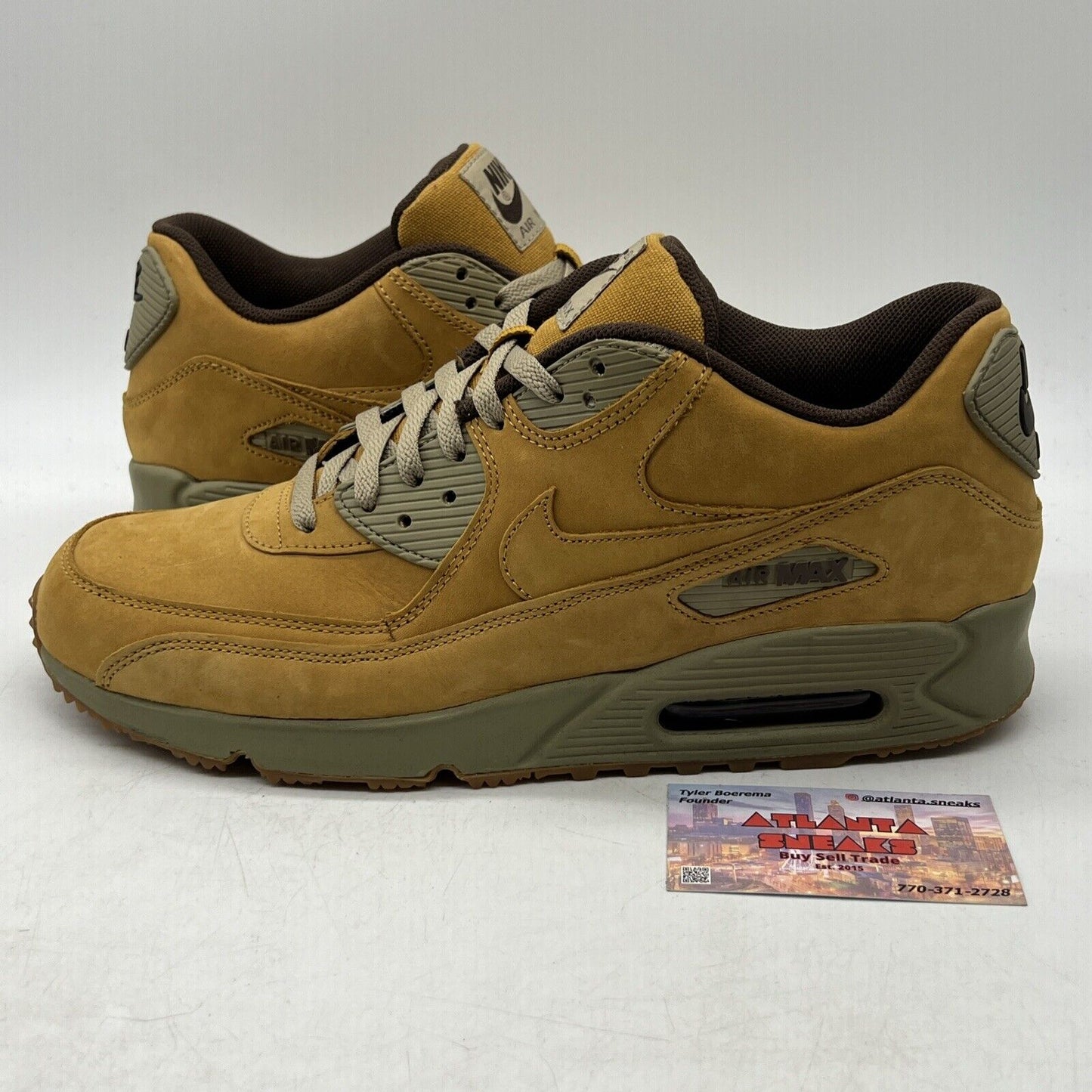 Size 11.5 - Nike Air Max '90 Winter Premium Brown Suede Green (683282-700)