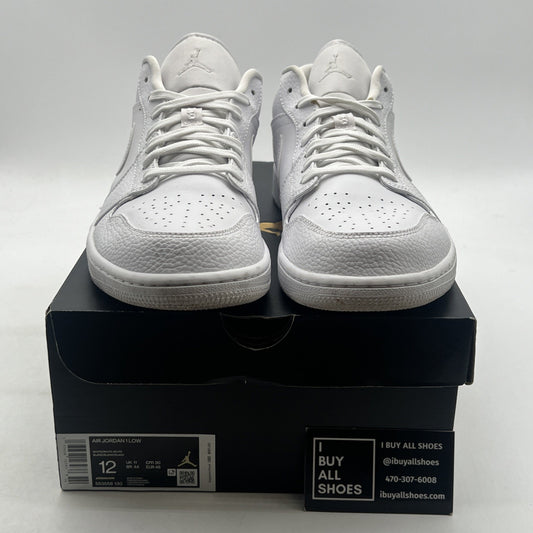 Size 12 - Air Jordan 1 Low Triple White (553558-130)