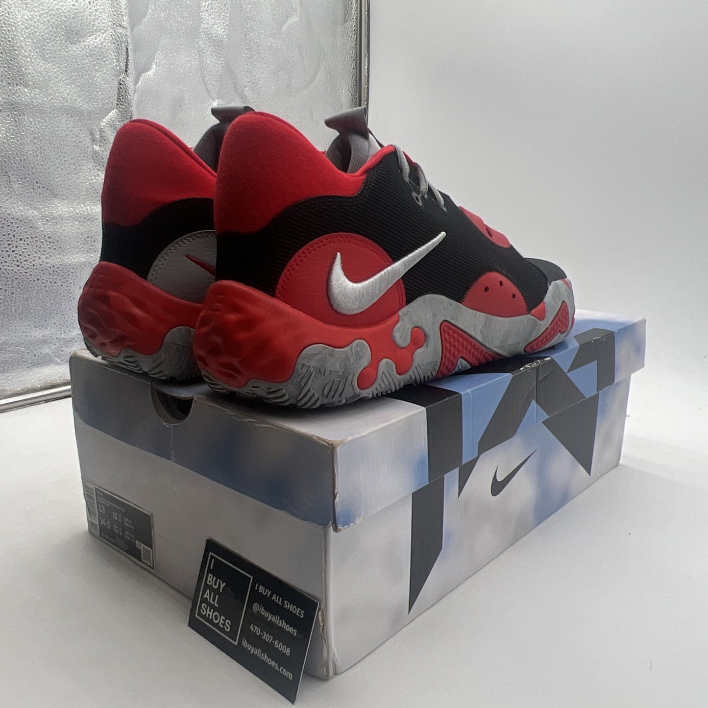 Size 13 - Nike PG 6 Bred Black/Red/Wolf Grey (DC1974-003)