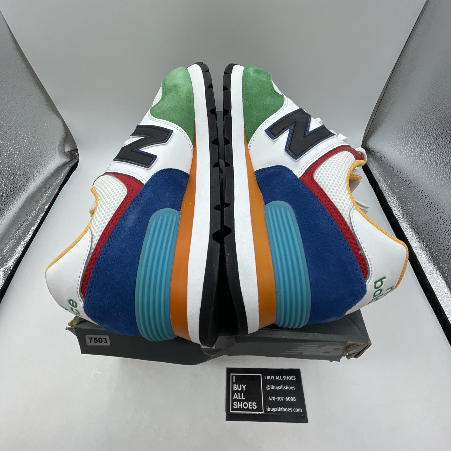 Size 13 - New Balance 574 Rugged White Varsity Green (ML574DRM)