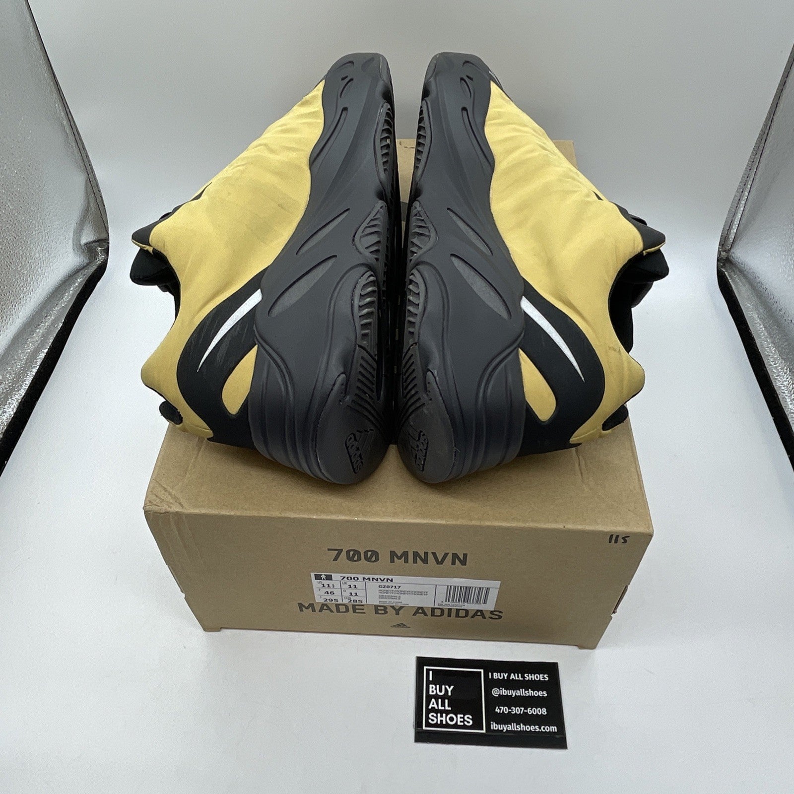 Size 11.5 - adidas Yeezy Boost 700 MNVN Honey Flux Yellow Leather (GZ0717)
