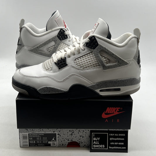 Size 11 - Air Jordan 4 Retro OG Mid White Cement (FV5029-100)