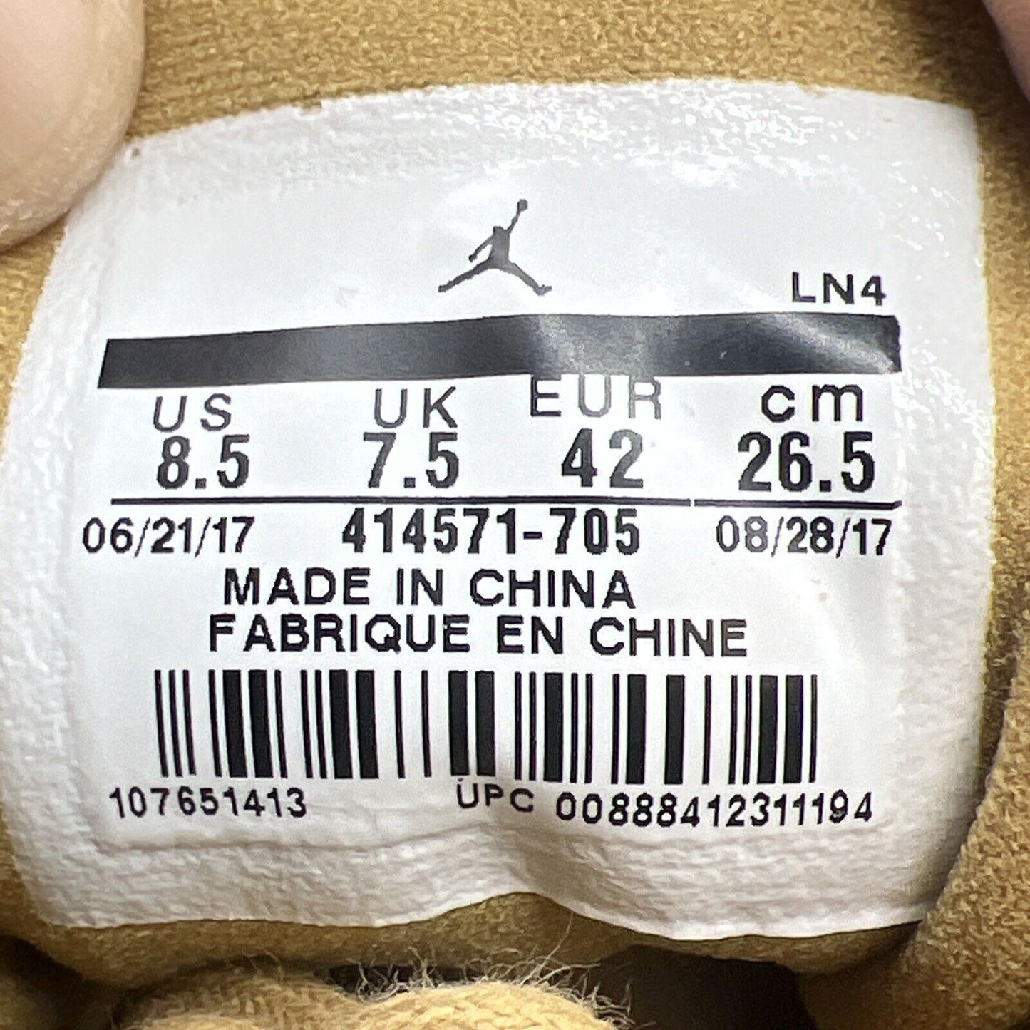 Size 8.5 - Air Jordan 13 Retro Wheat Suede Gum (414571-705)