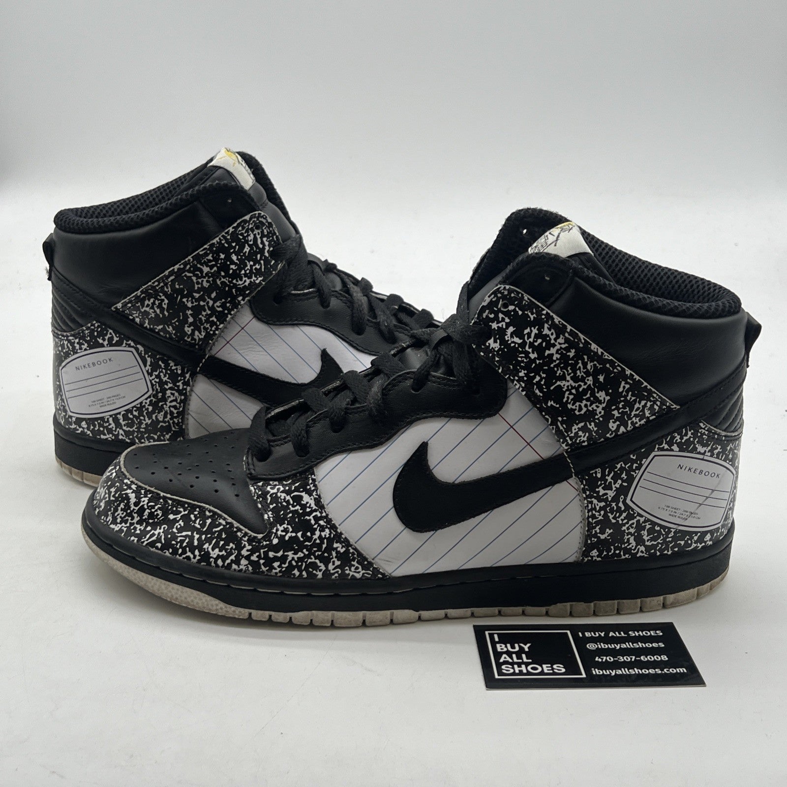 Size 11.5 - Nike Dunk Premium High Nikebook (316923-101)