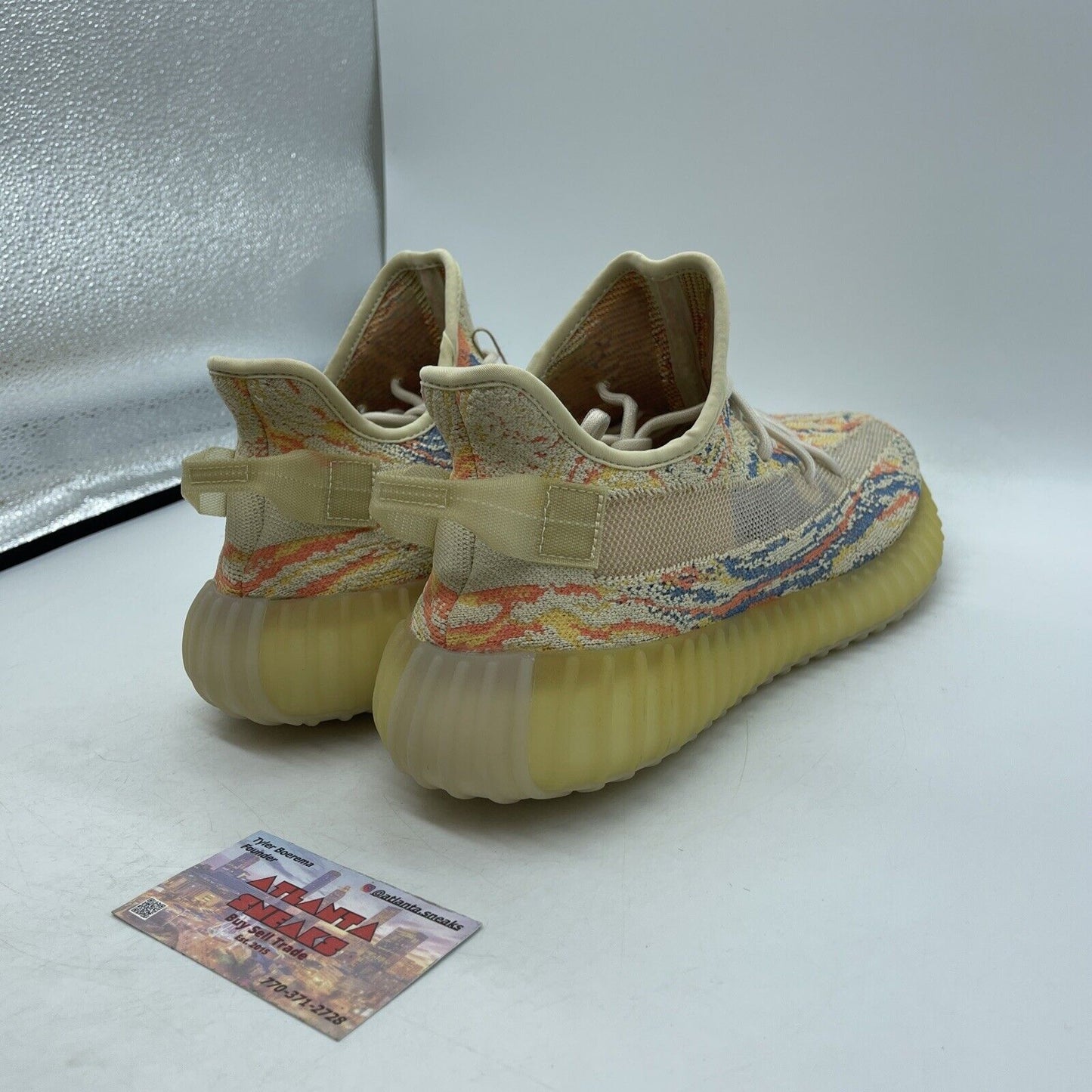 Size 10 - adidas Yeezy Boost 350 V2 Low MX Oat Orange Blue Yellow (GW3773)