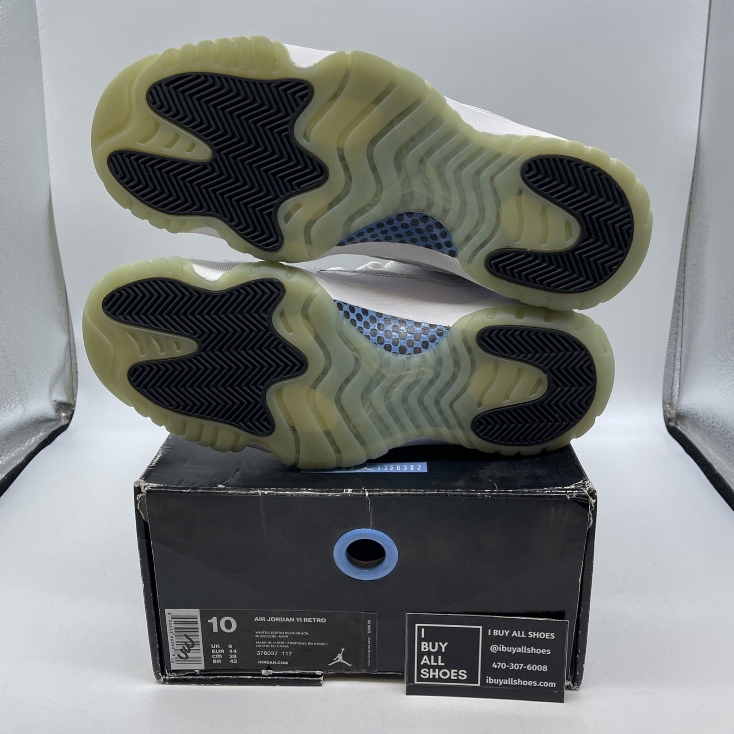 Size 10 - Air Jordan 11 Retro 2024 Legend Blue Columbia (378037-117)