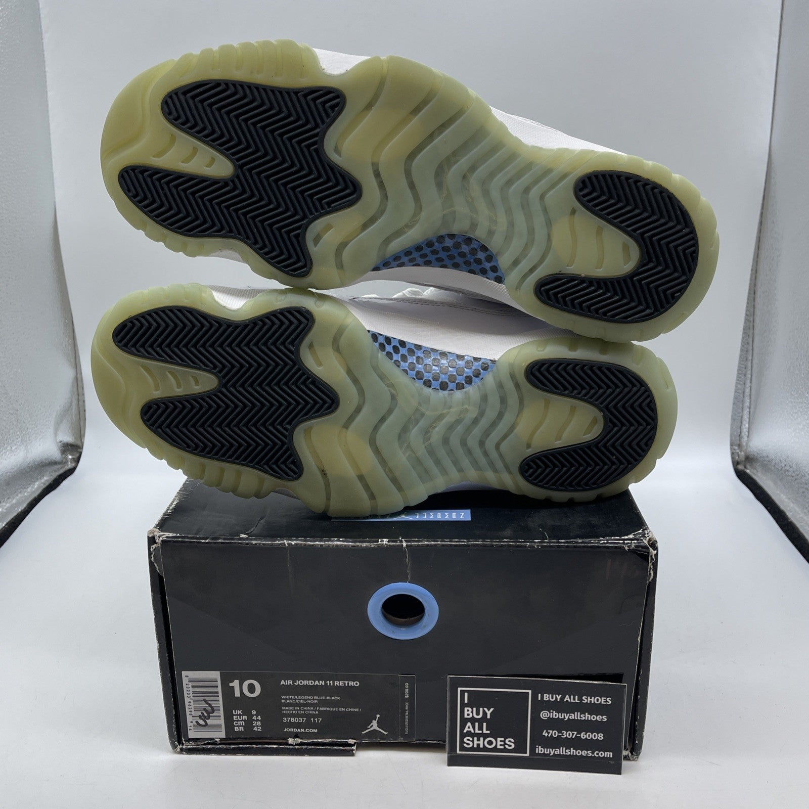 Size 10 - Air Jordan 11 Retro 2024 Legend Blue Columbia (378037-117)
