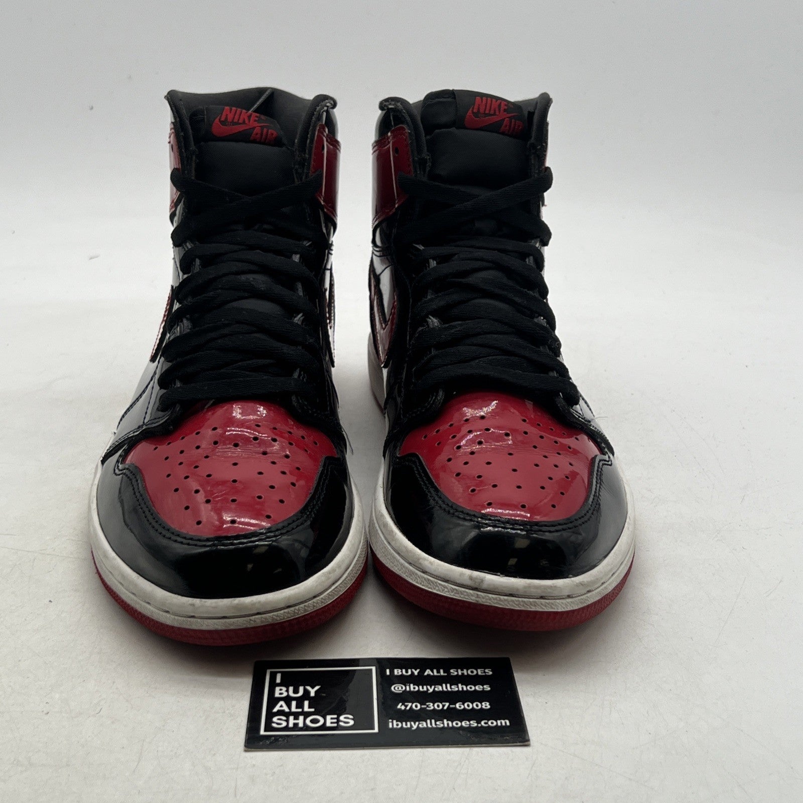Size 11 - Air Jordan 1 Retro OG High Patent Bred (555088-063)