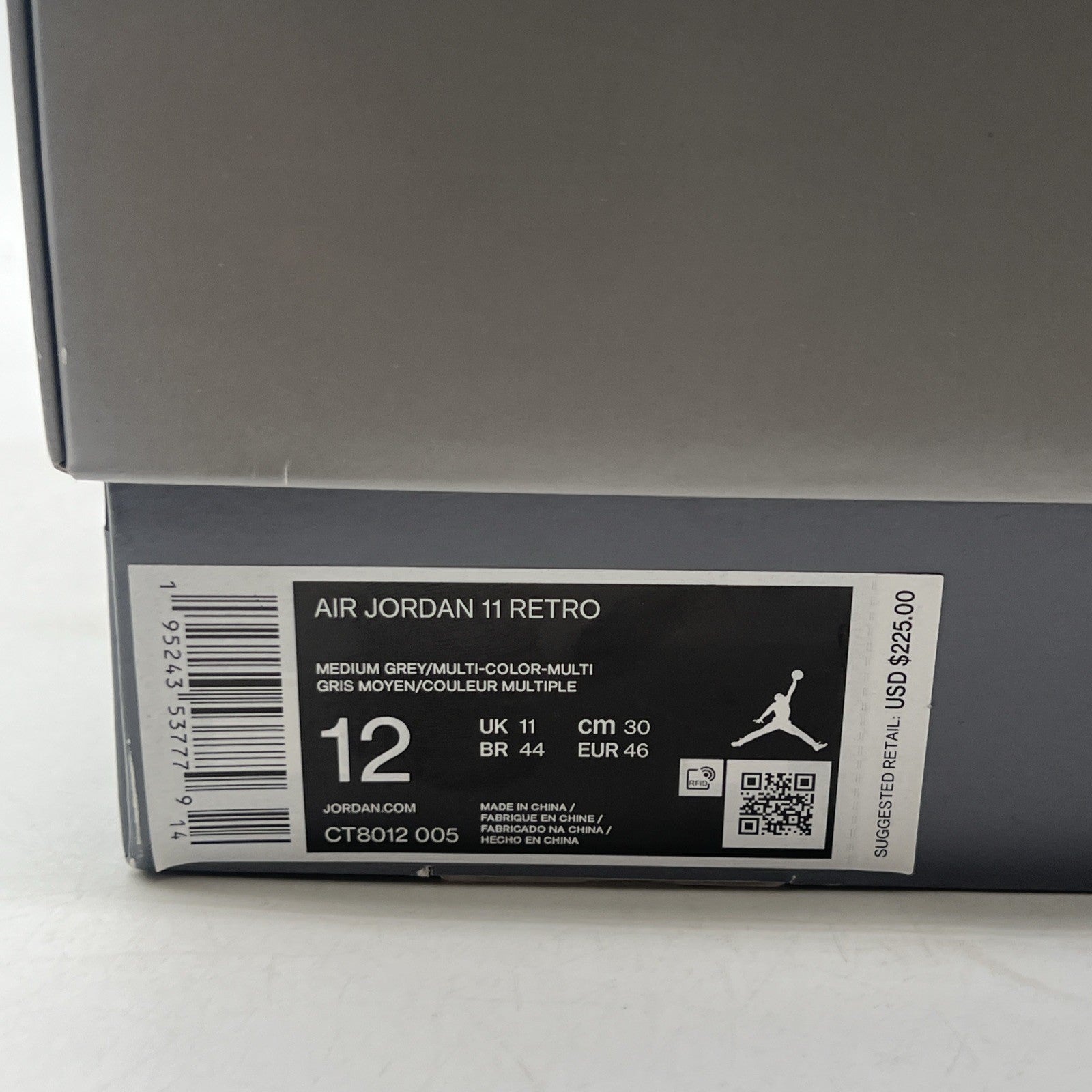 Size 12 - Air Jordan 11 Retro High Cool Grey (CT8012-005)