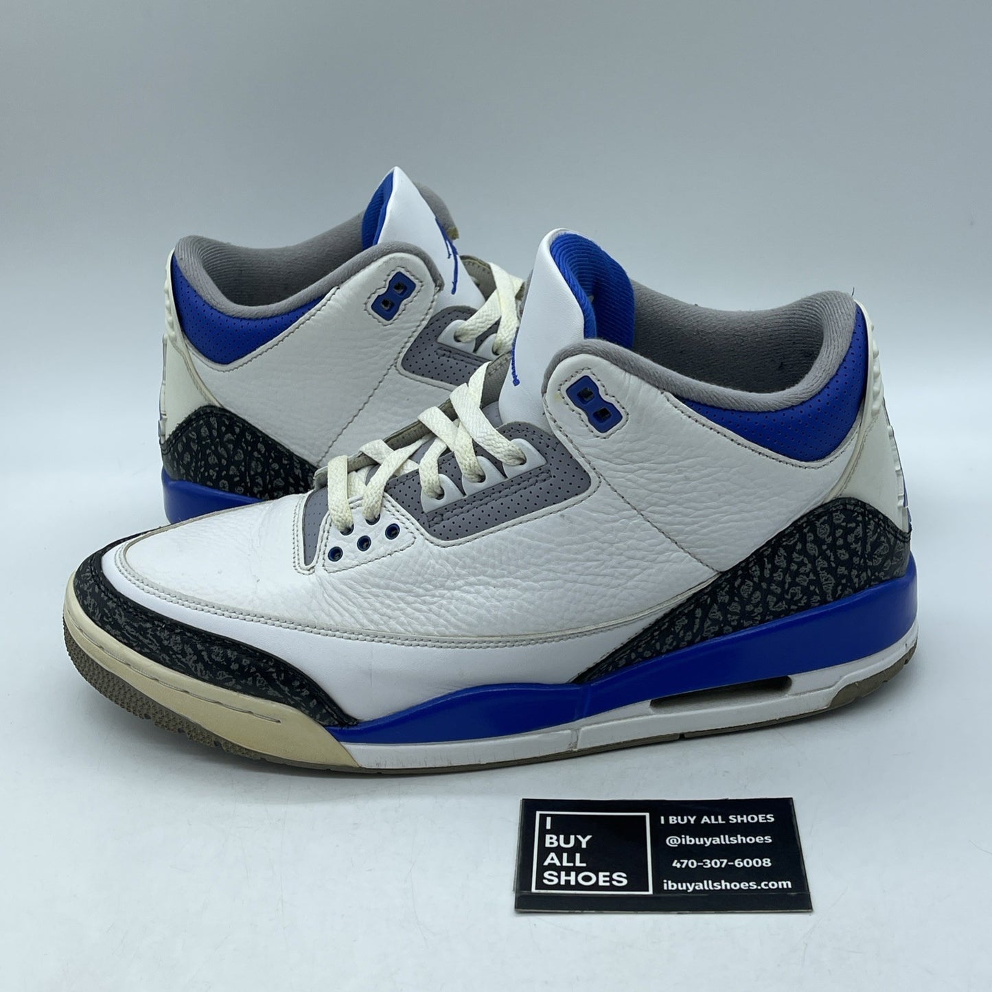 Size 12 - Air Jordan 3 Retro Mid Racer Blue Grey White Suede (CT8532-145)