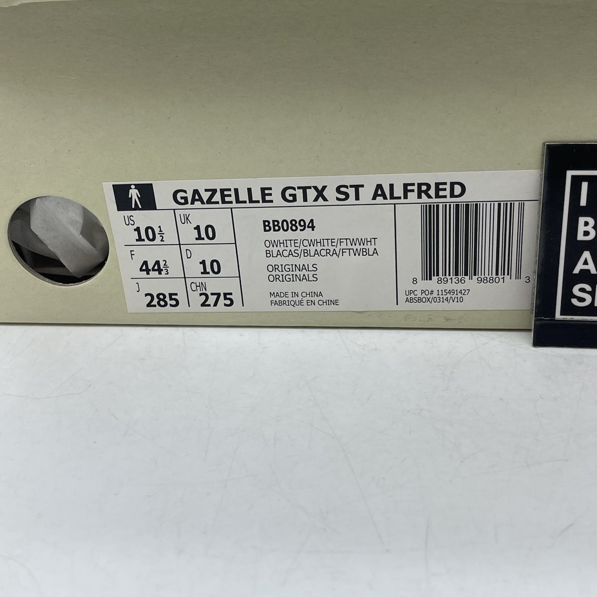Size 10.5 - Saint Alfred x Adidas Gazelle Gore-Tex Chalk White (BB0894)